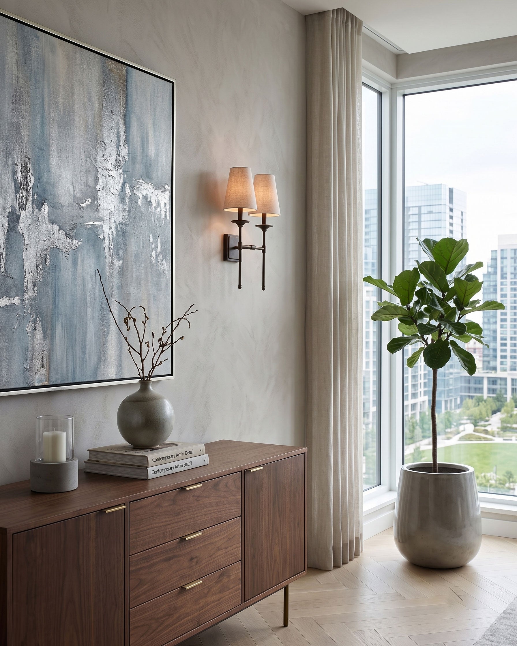 Ida Classic Fabric Wall Sconce