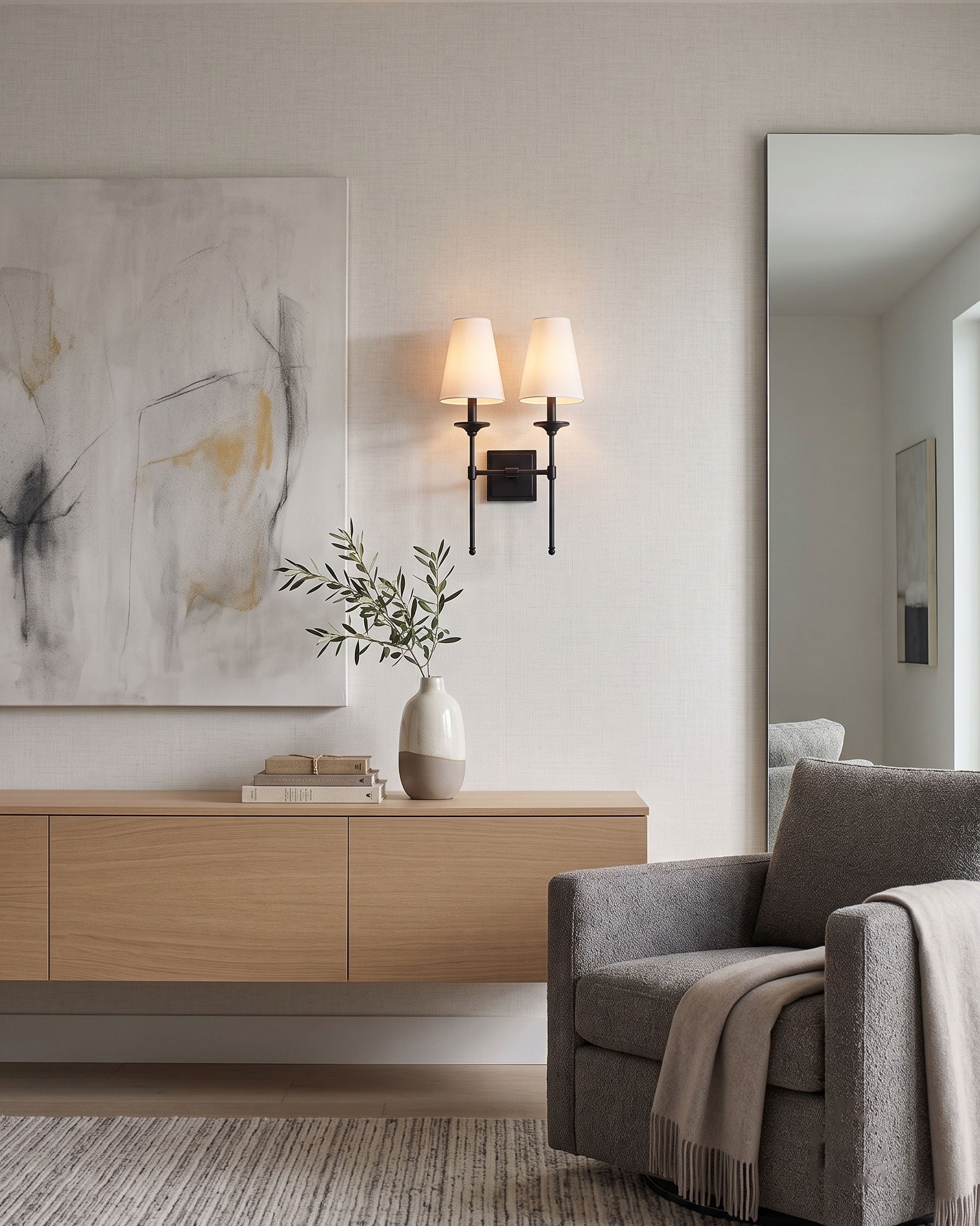Ida Classic Fabric Wall Sconce