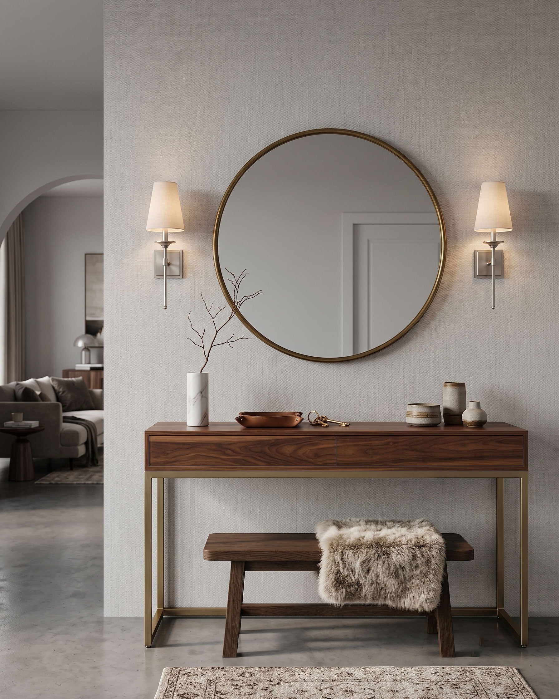 Ida Classic Fabric Wall Sconce