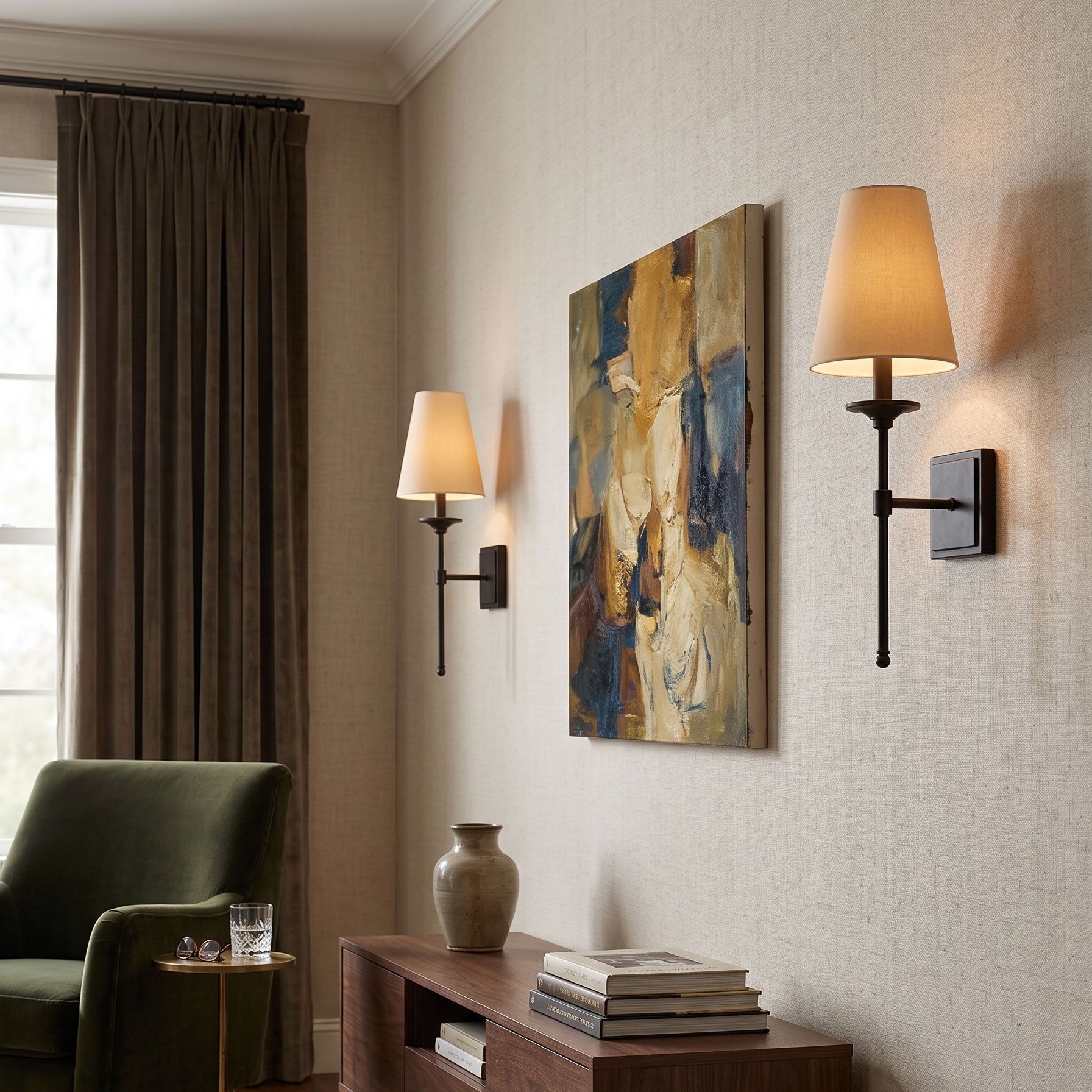 Ida Classic Fabric Wall Sconce
