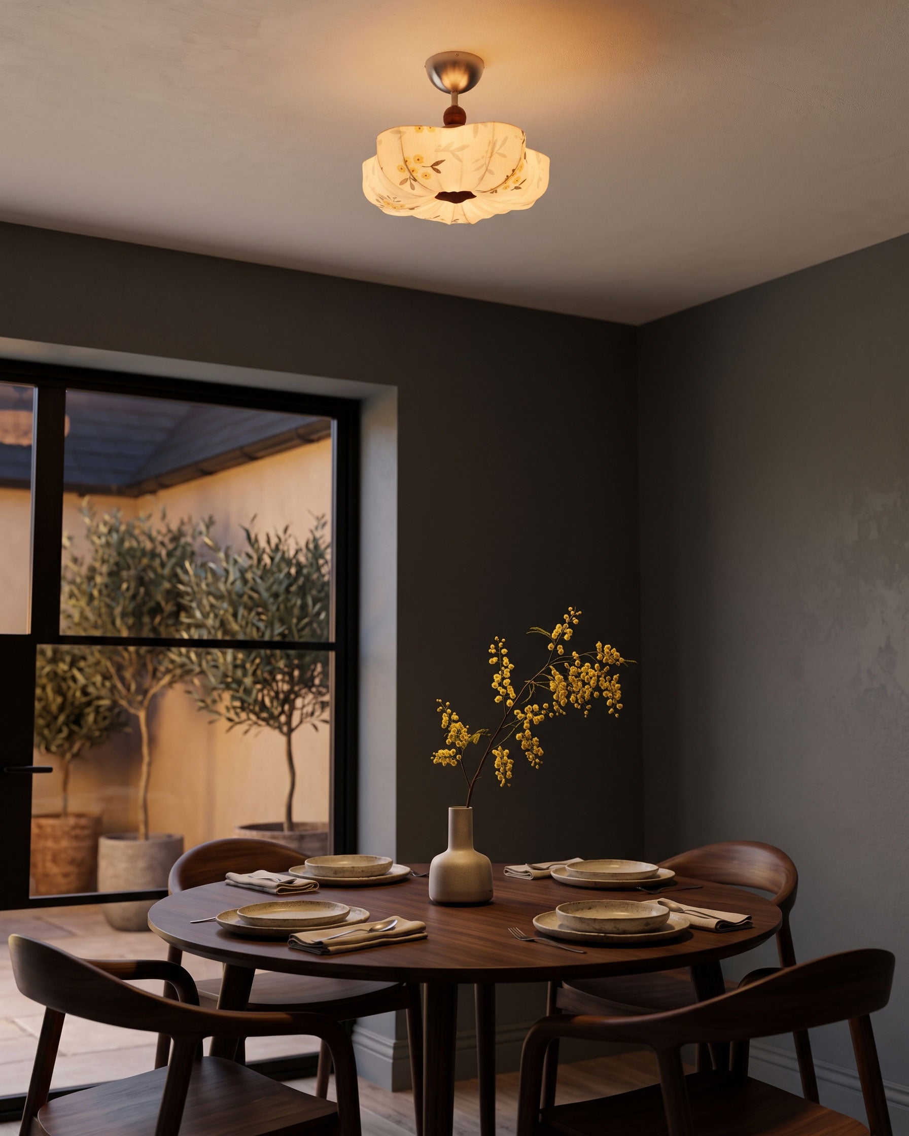Imogen Botanical Flush Mount