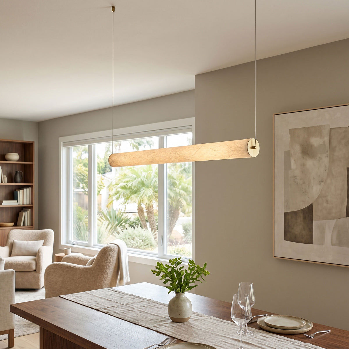 Ingrid Natural Silk Pendant Light – detail 4