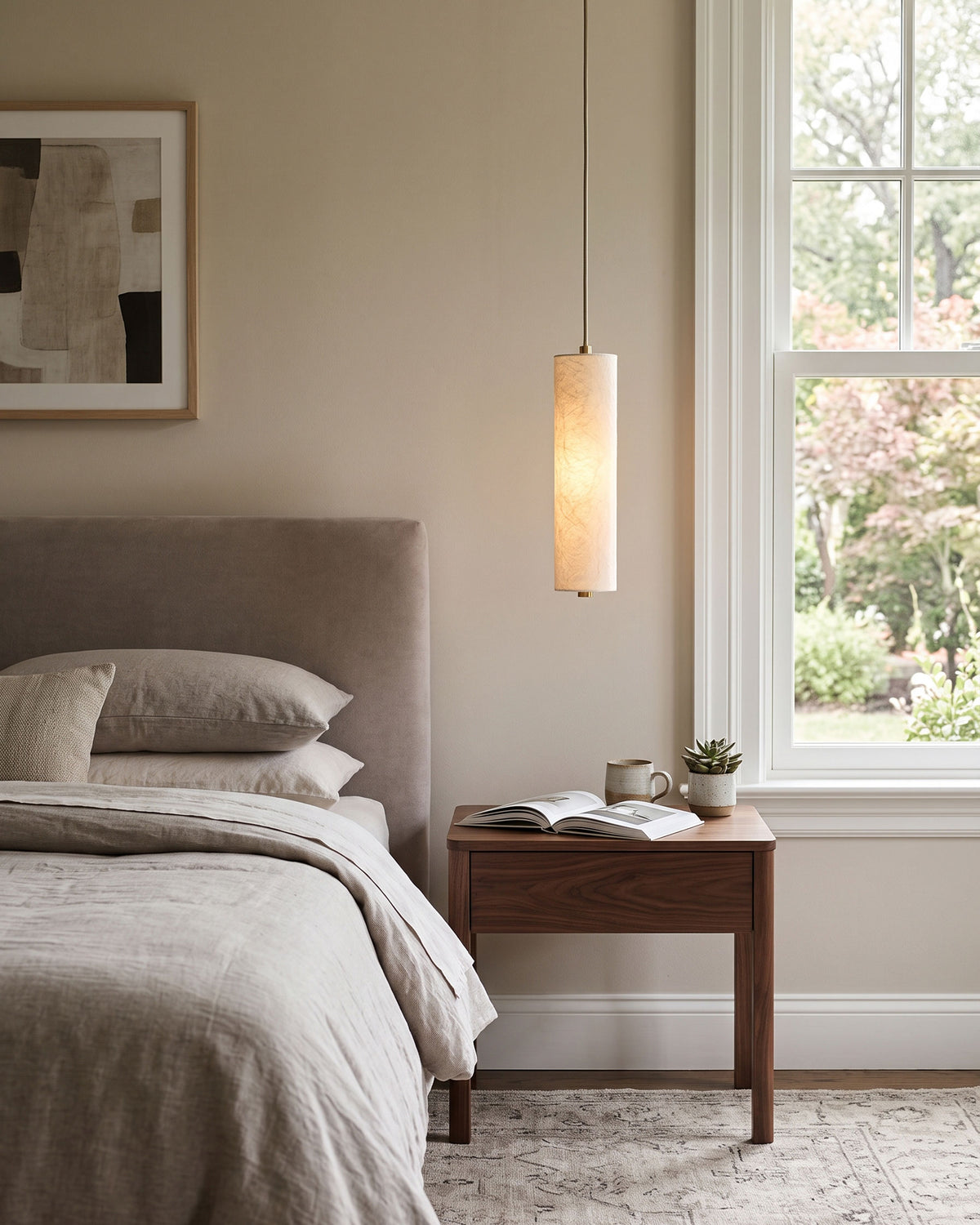 Ingrid Natural Silk Pendant Light – detail 13