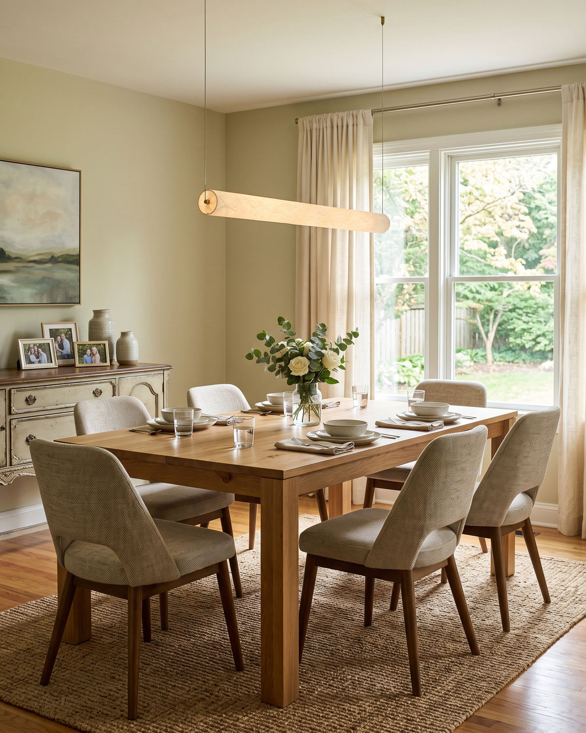 Ingrid Natural Silk Pendant Light – detail 14