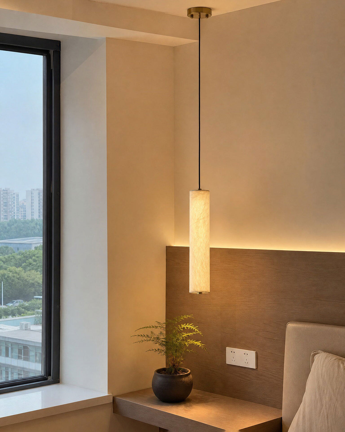 Ingrid Natural Silk Pendant Light – detail 22