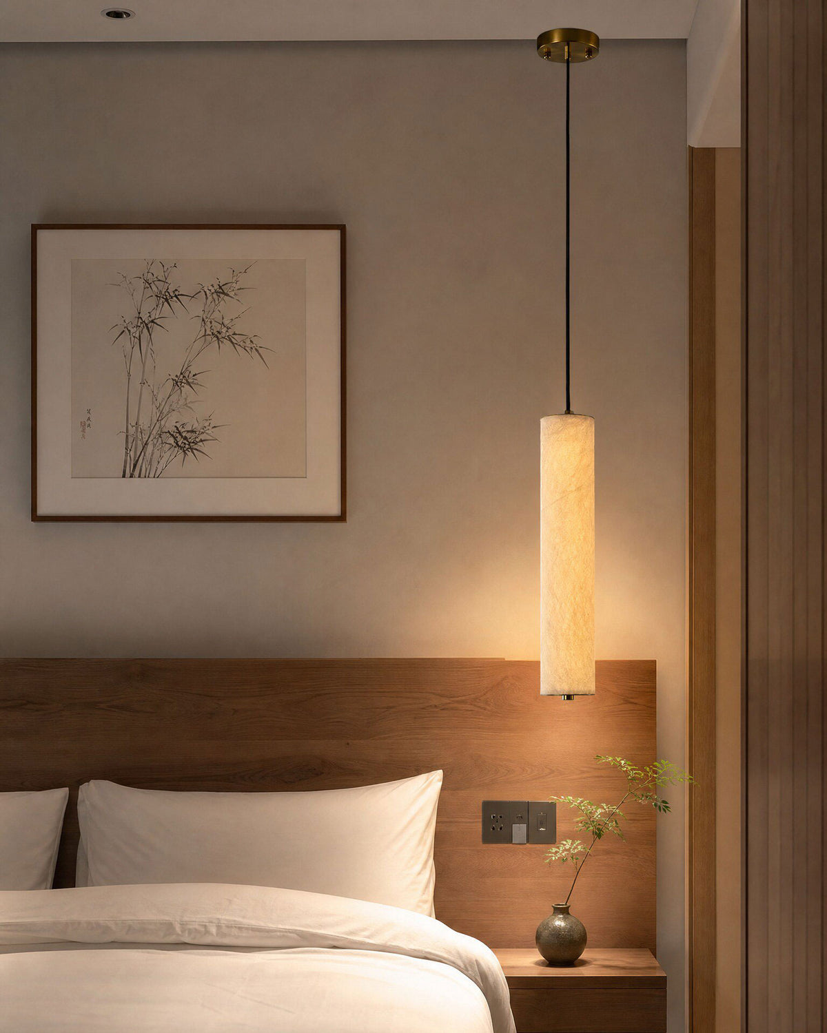 Ingrid Natural Silk Pendant Light – detail 23