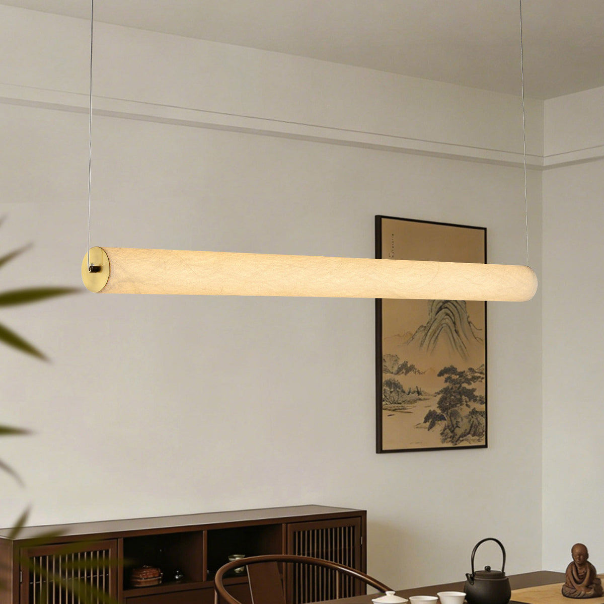 Ingrid Natural Silk Pendant Light – detail 8