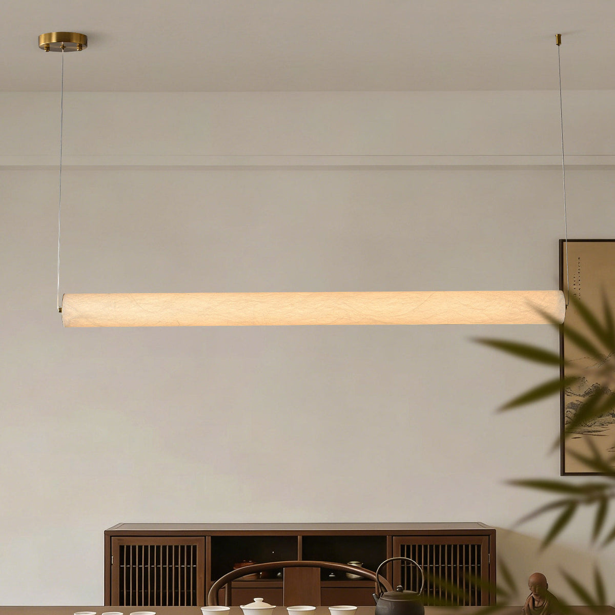 Ingrid Natural Silk Pendant Light – detail 7