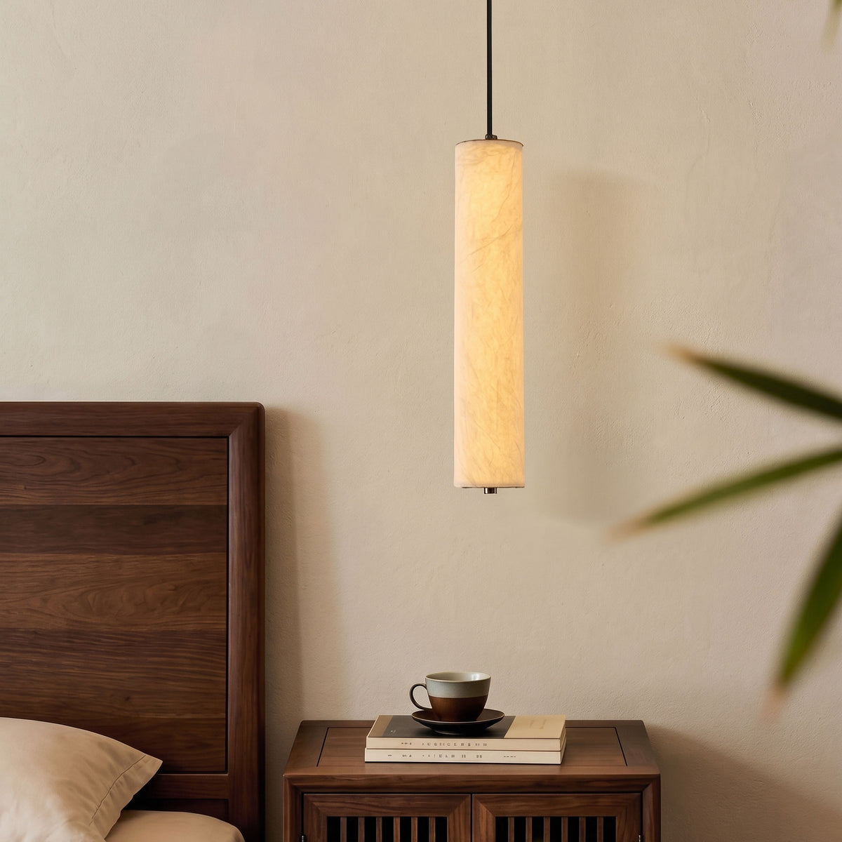 Ingrid Natural Silk Pendant Light – detail 2