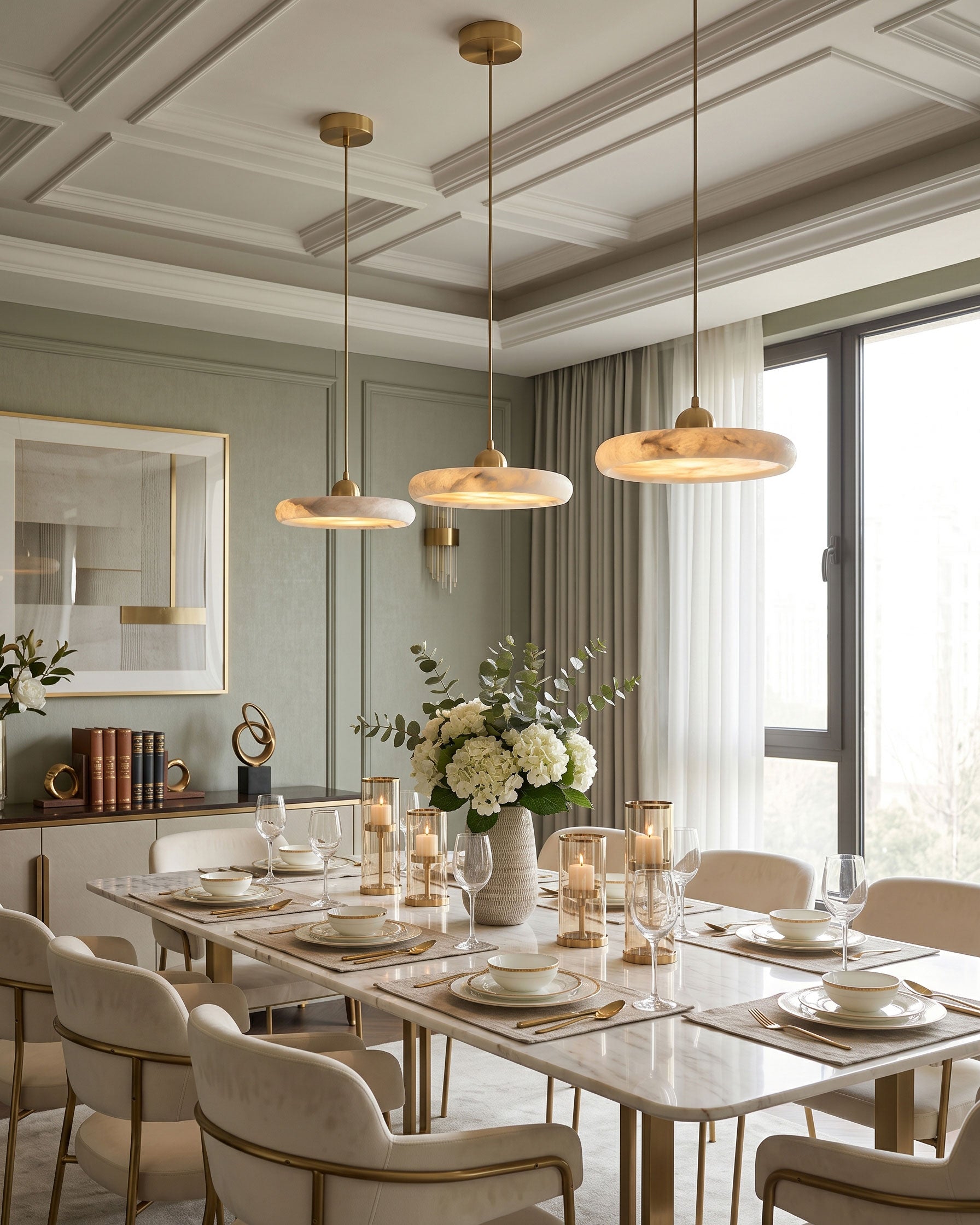 Inigo Slim Alabaster Pendelleuchte