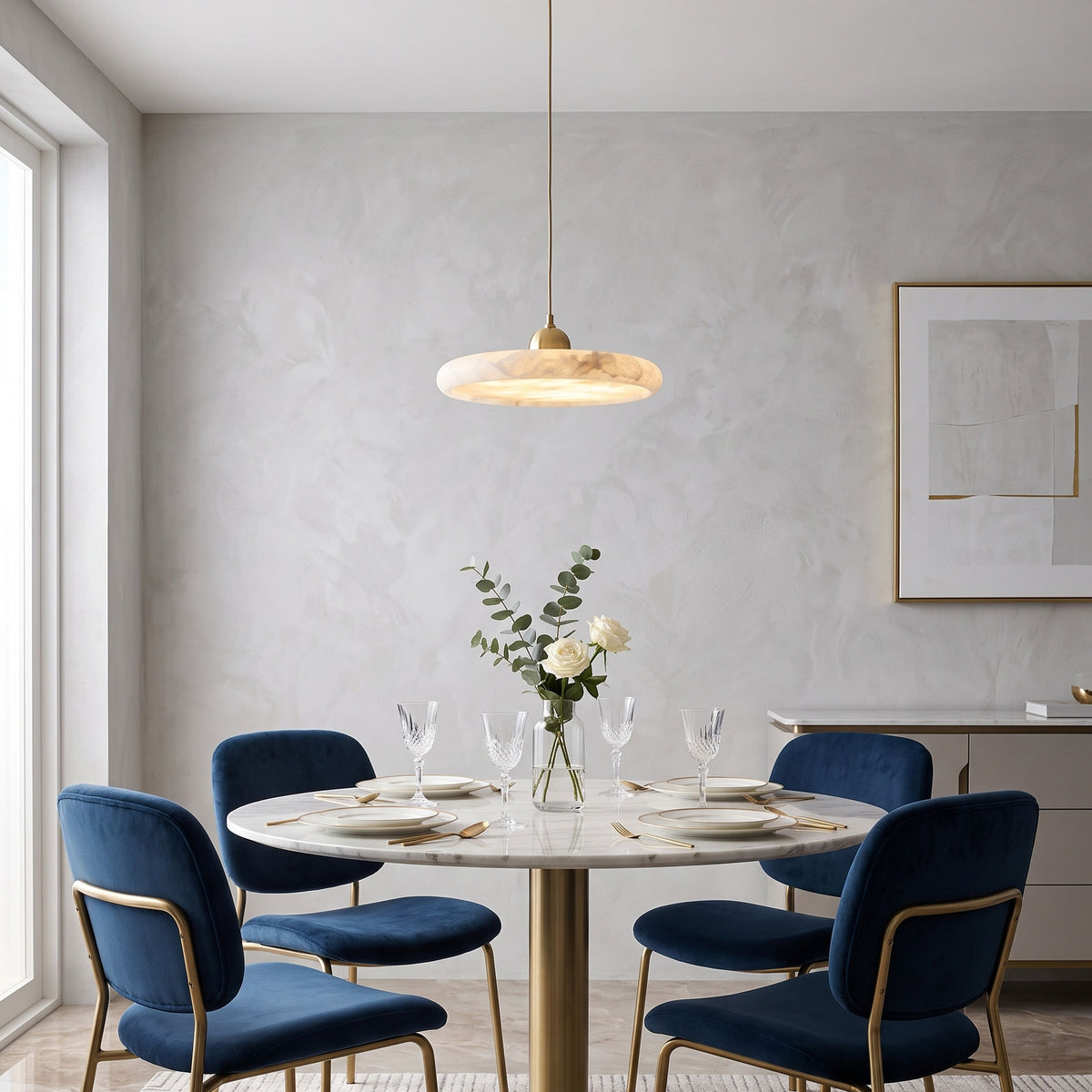 Inigo Slim Alabaster Pendelleuchte