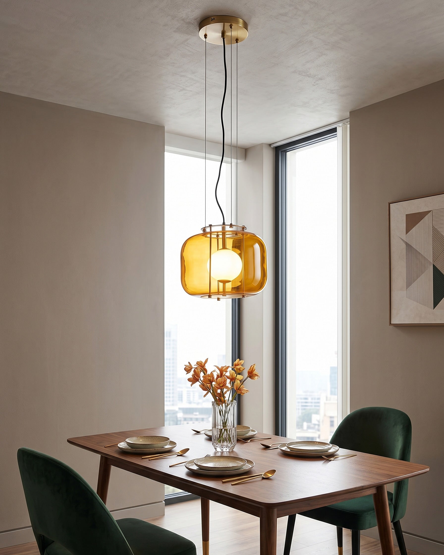 Jasper Colorblock Pendant Light