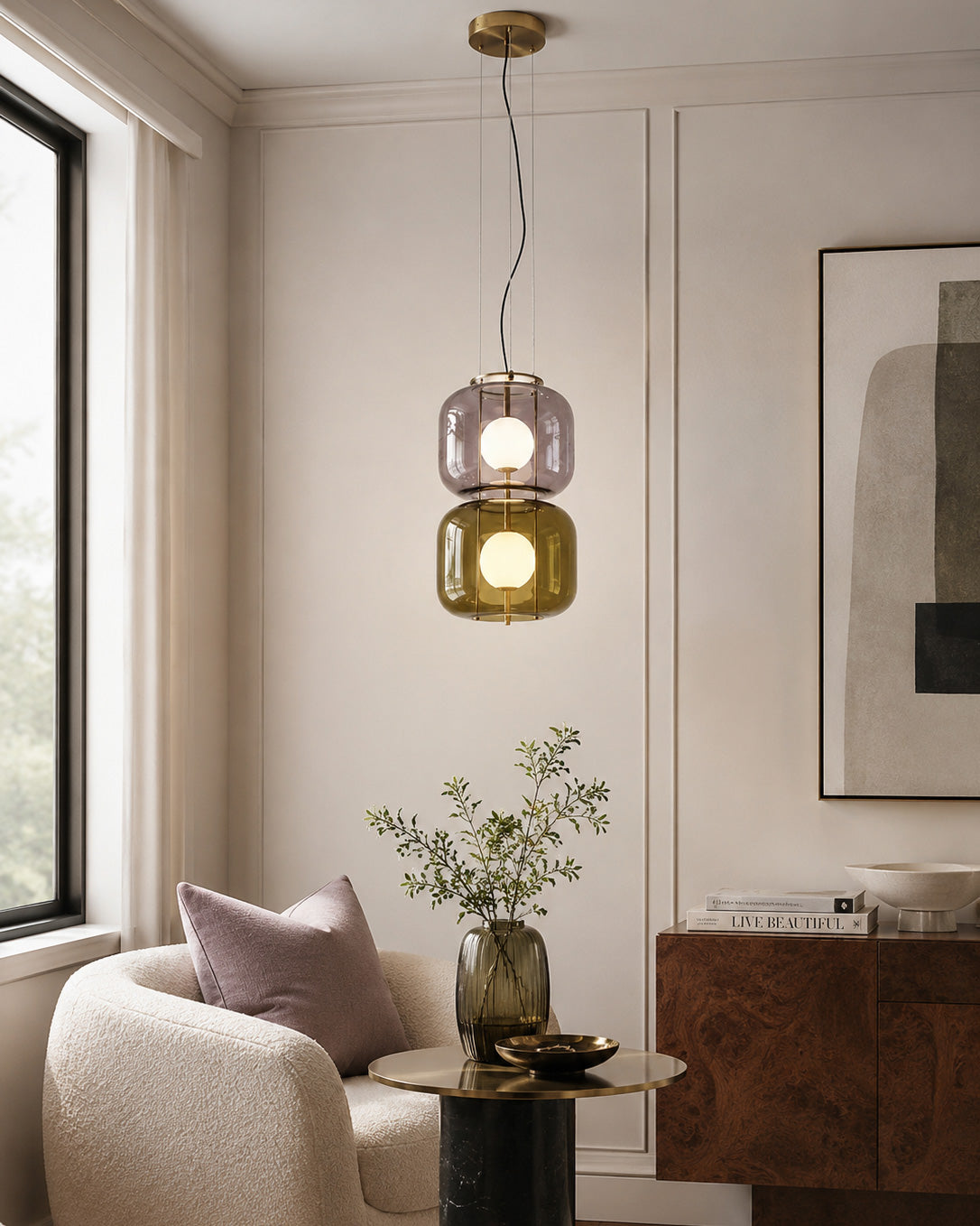 Jasper Colorblock Pendant Light
