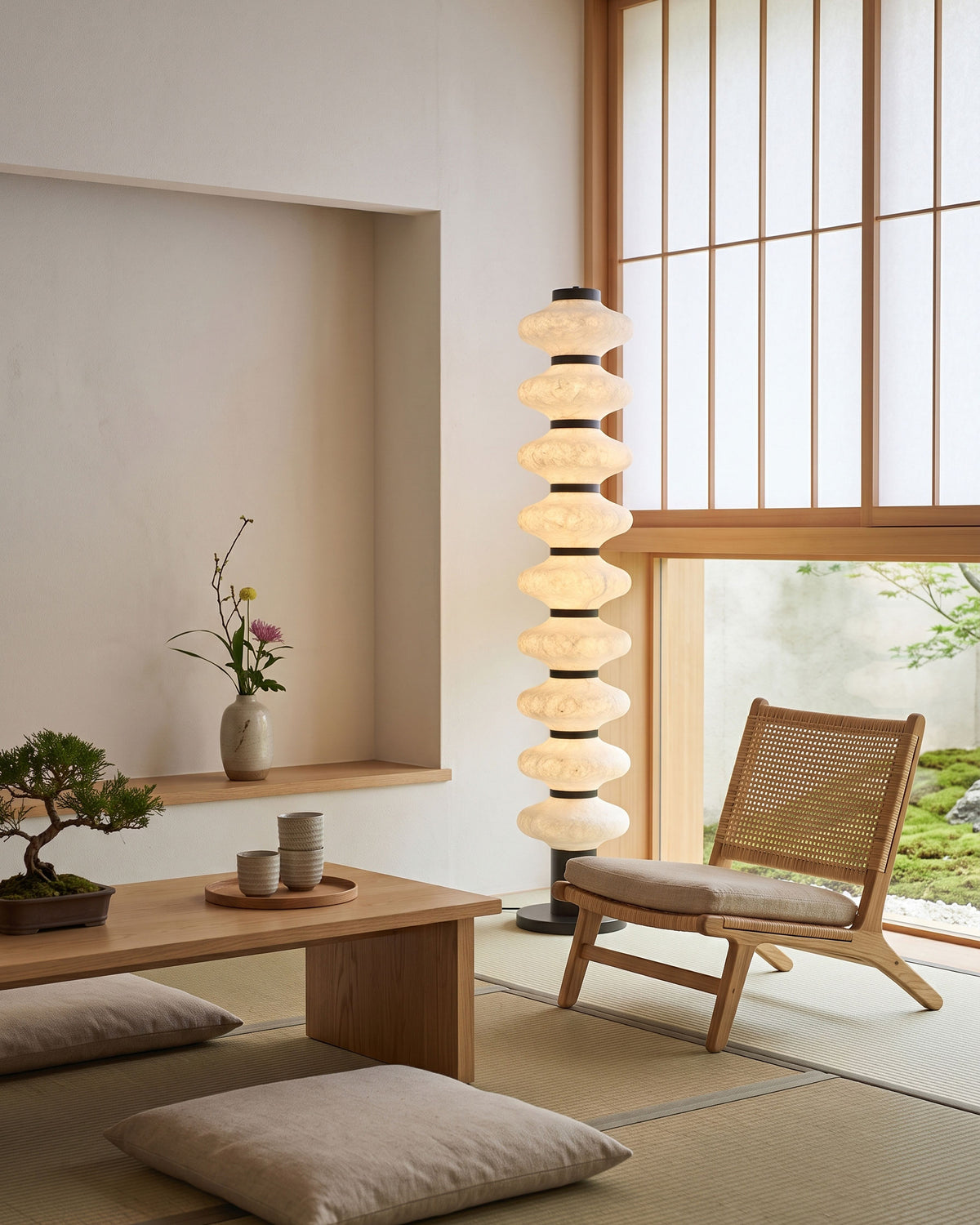 Jett Mulberry Silk Floor Lamp