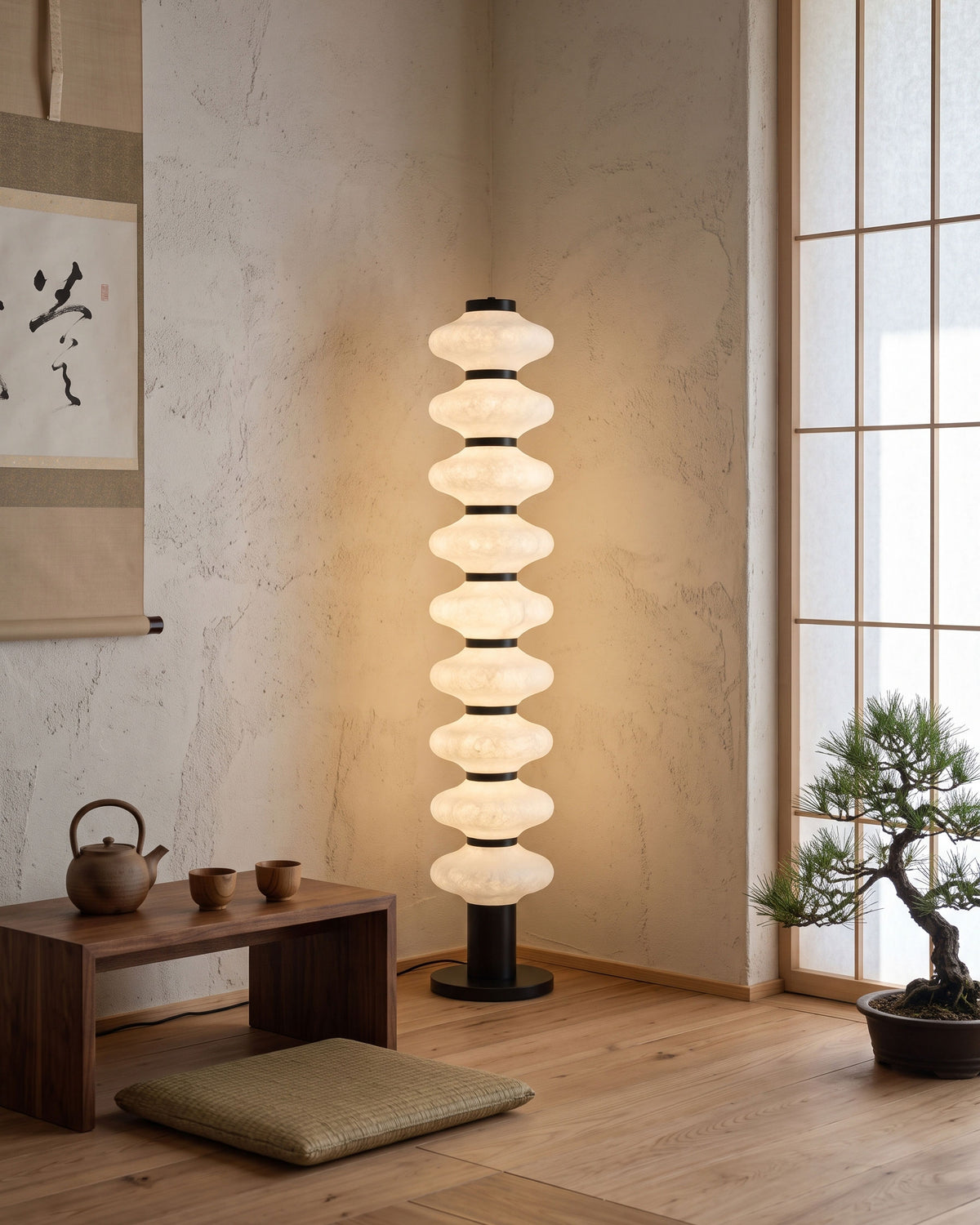 Jett Mulberry Silk Floor Lamp