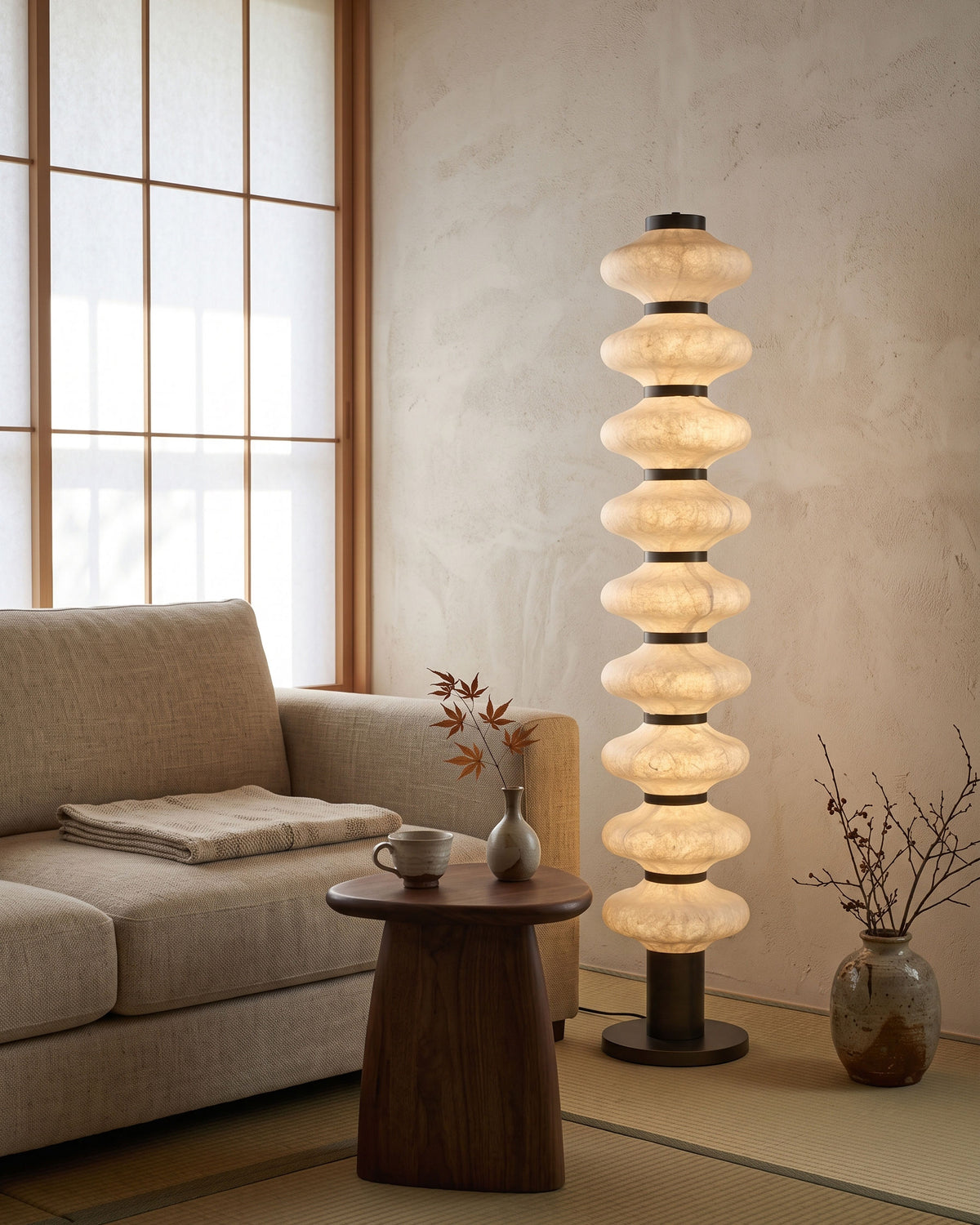 Jett Mulberry Silk Floor Lamp