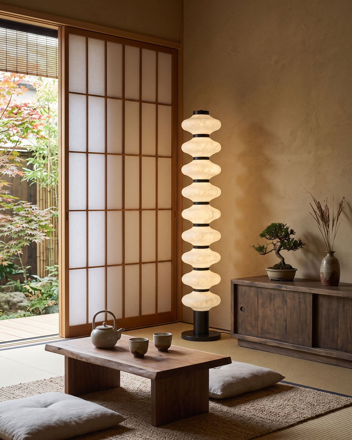 Jett Mulberry Silk Floor Lamp