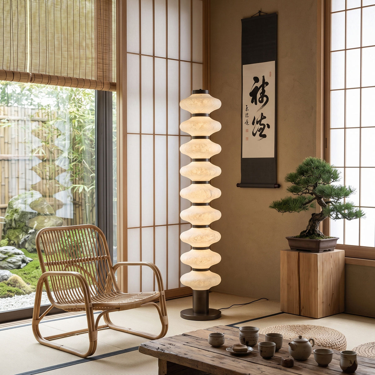 Jett Mulberry Silk Floor Lamp
