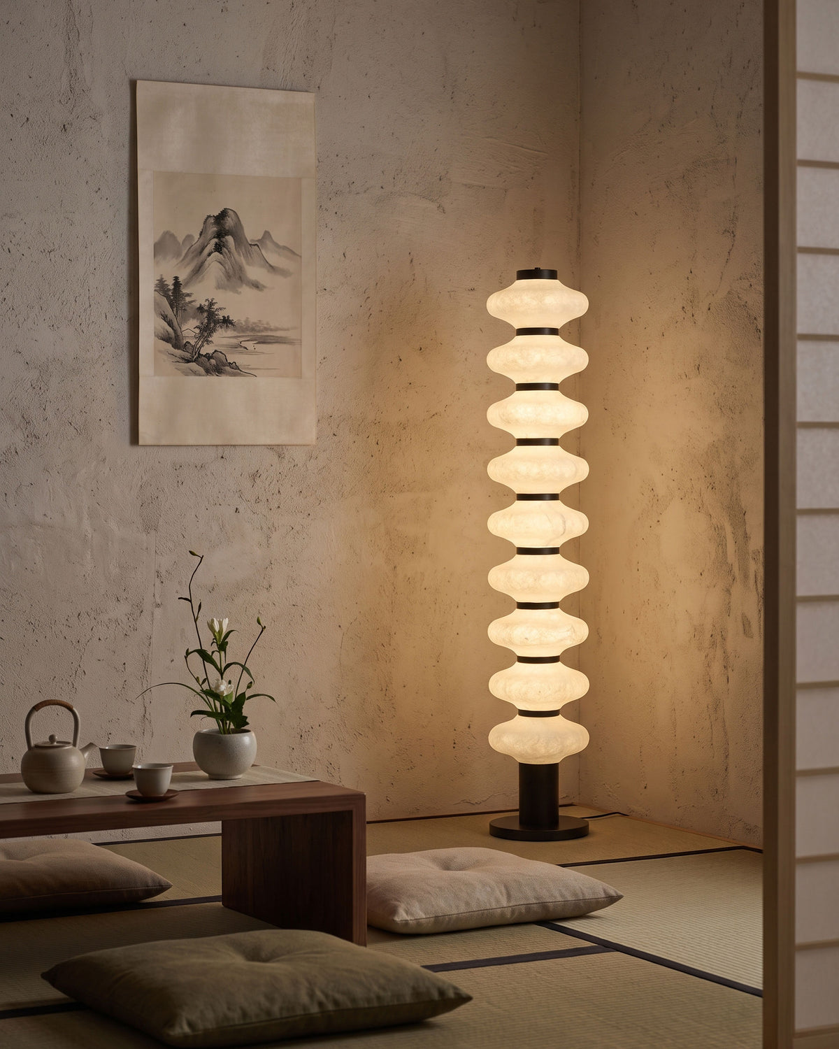 Jett Mulberry Silk Floor Lamp