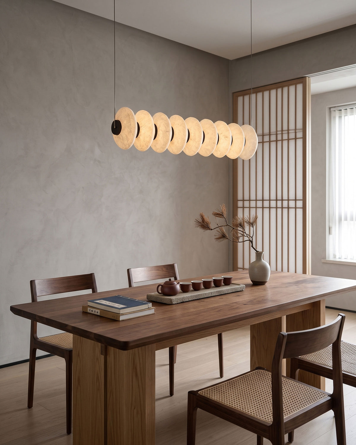 Jett Mulberry Silk Pendant Light