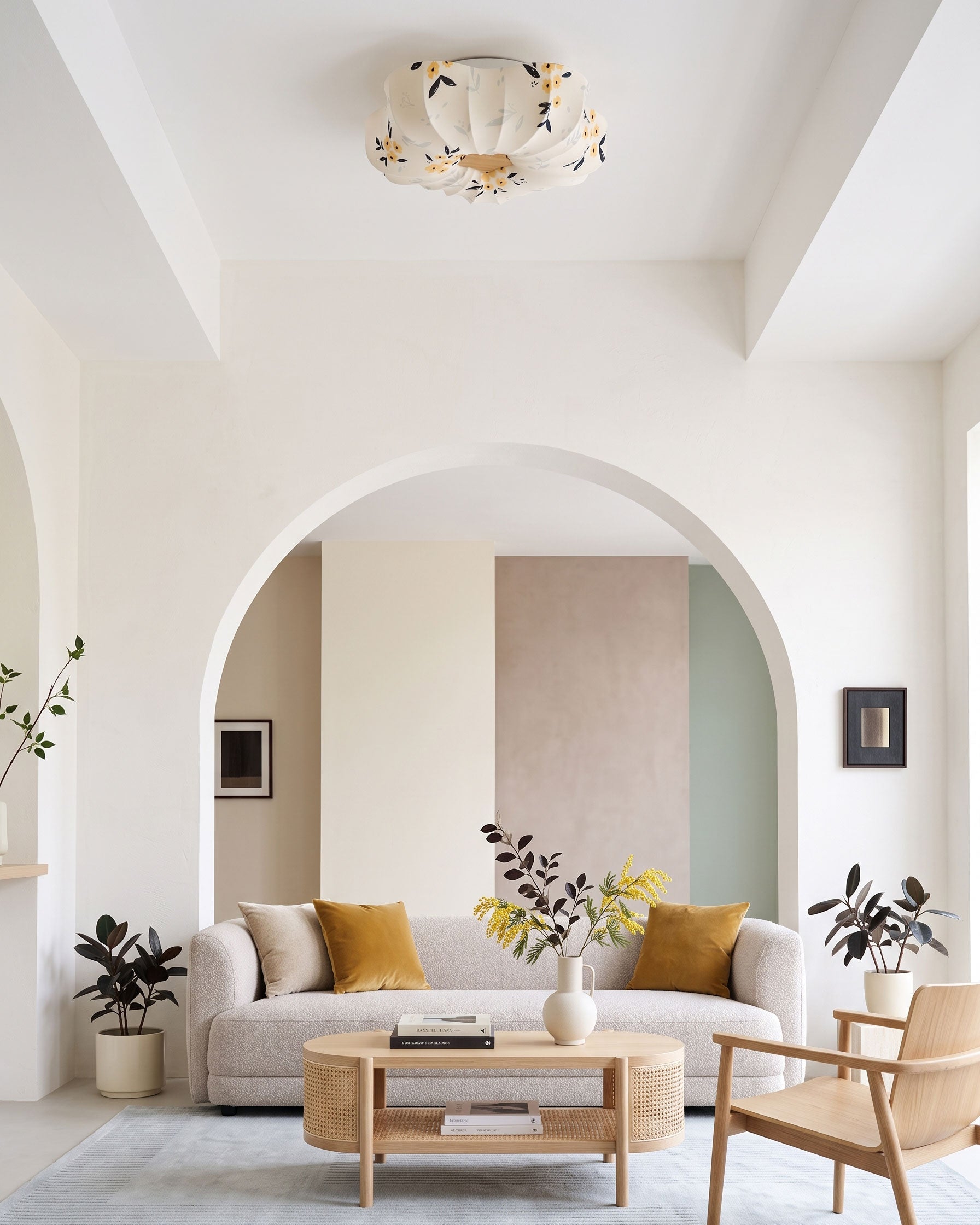 Junia Whimsical Floral Flush Mount