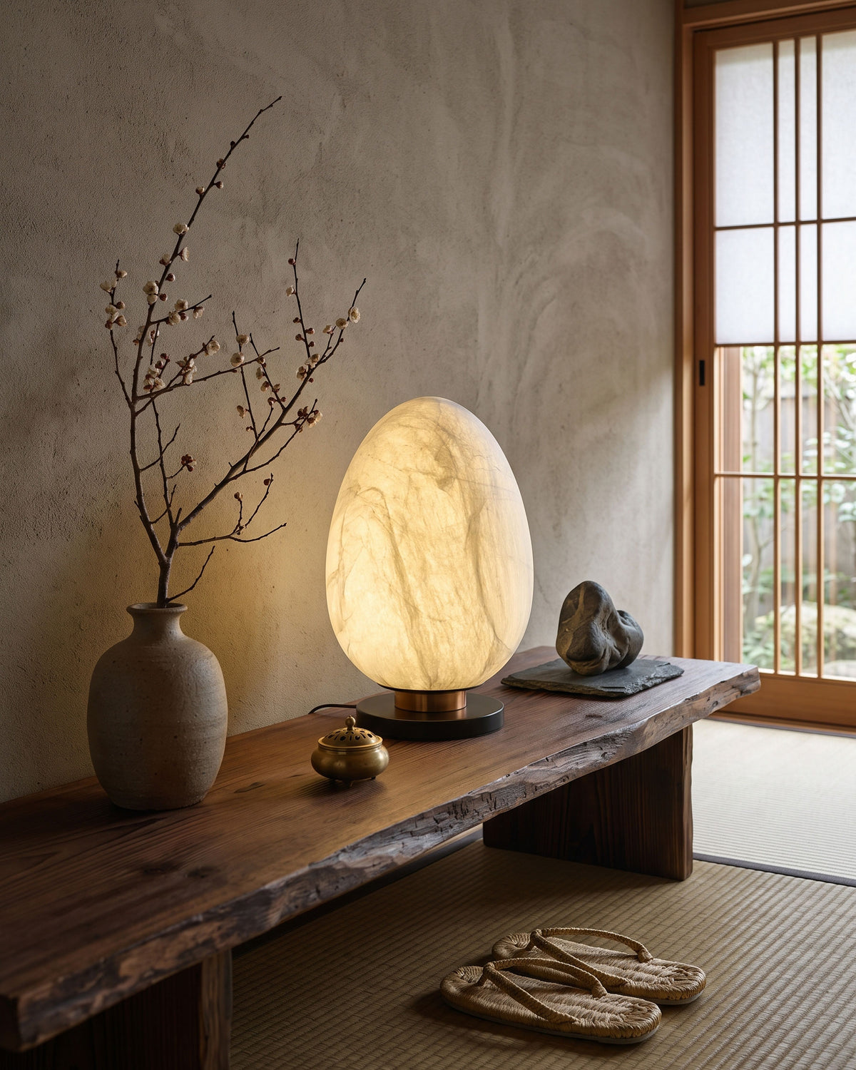 Keir Mulberry Silk Table Lamp