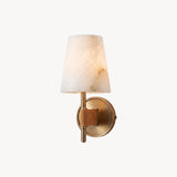 Kerrick Alabaster Leather Wall Sconce
