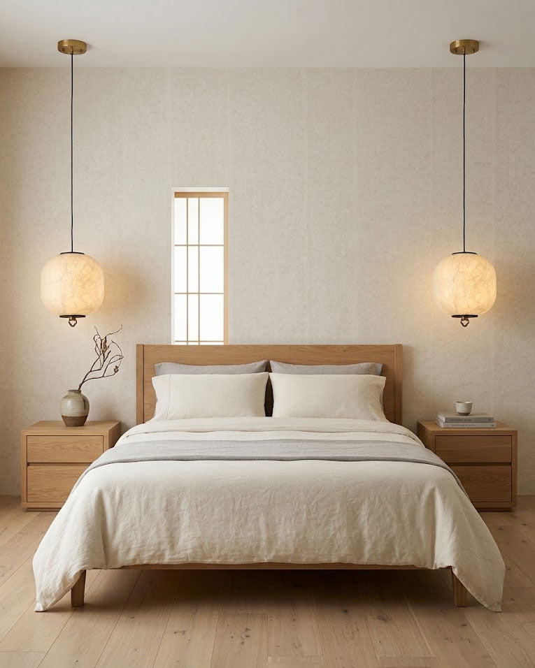 Kian Mulberry Silk Pendant Light