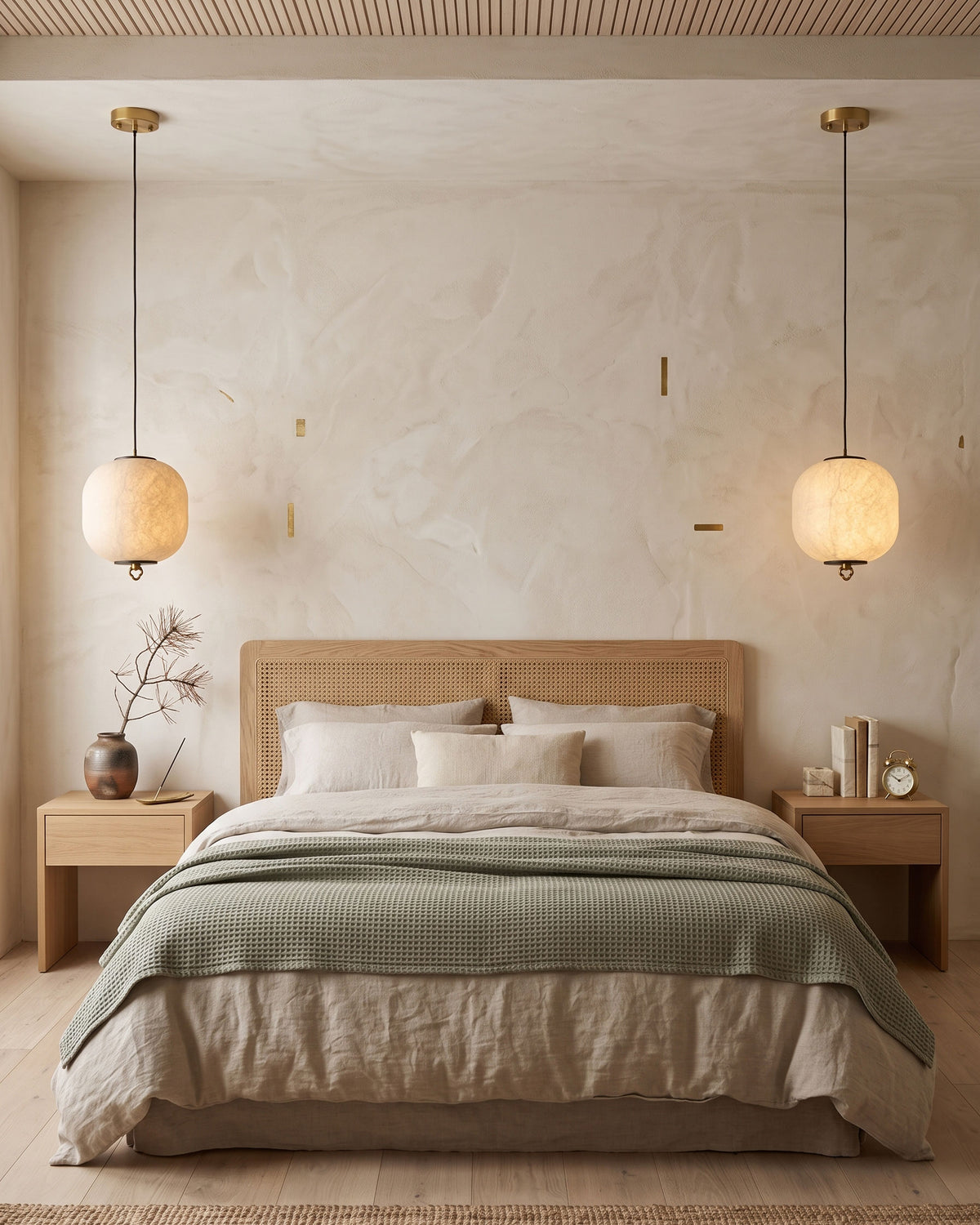 Kian Mulberry Silk Pendant Light