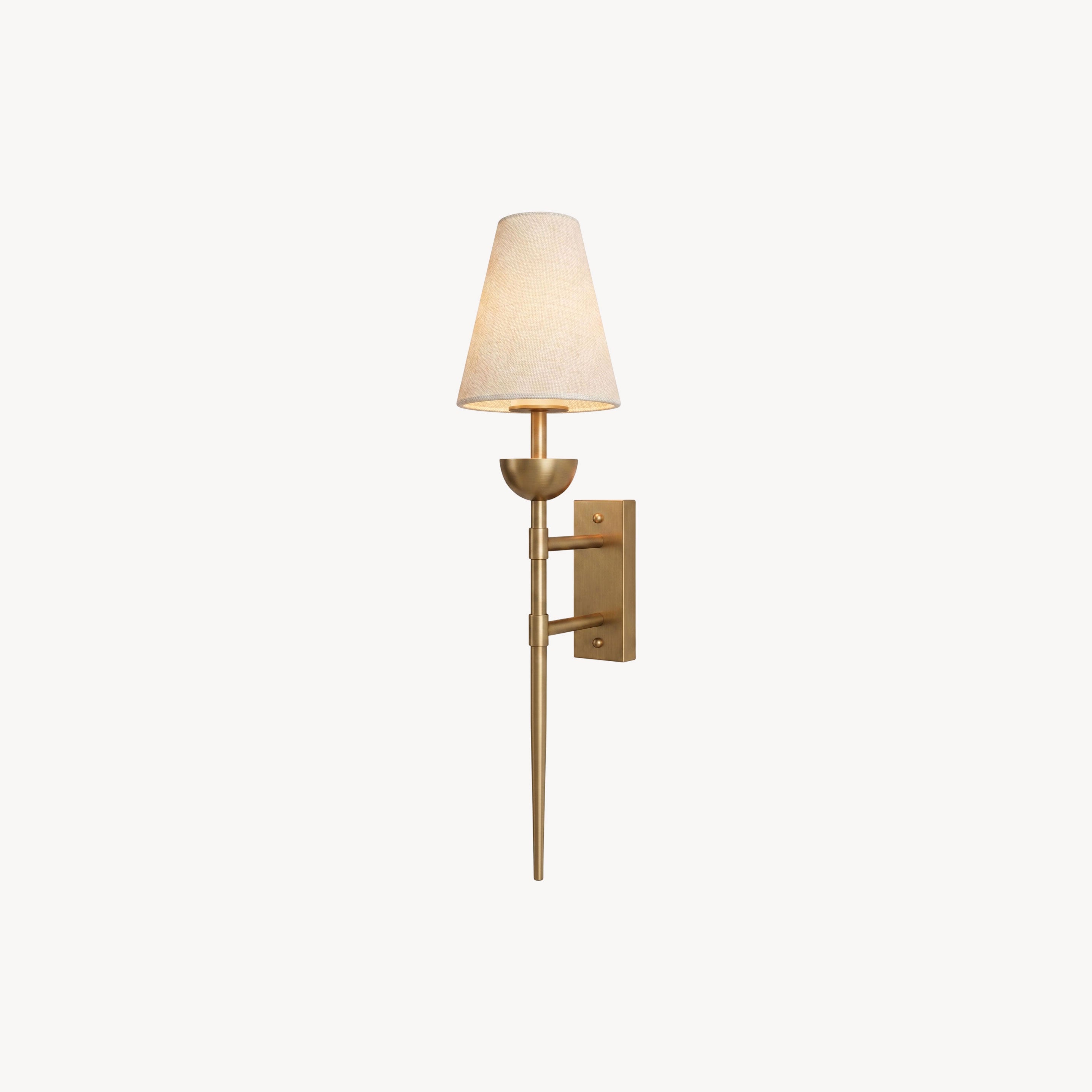 Kincaid Brass Fabric Wall Sconce