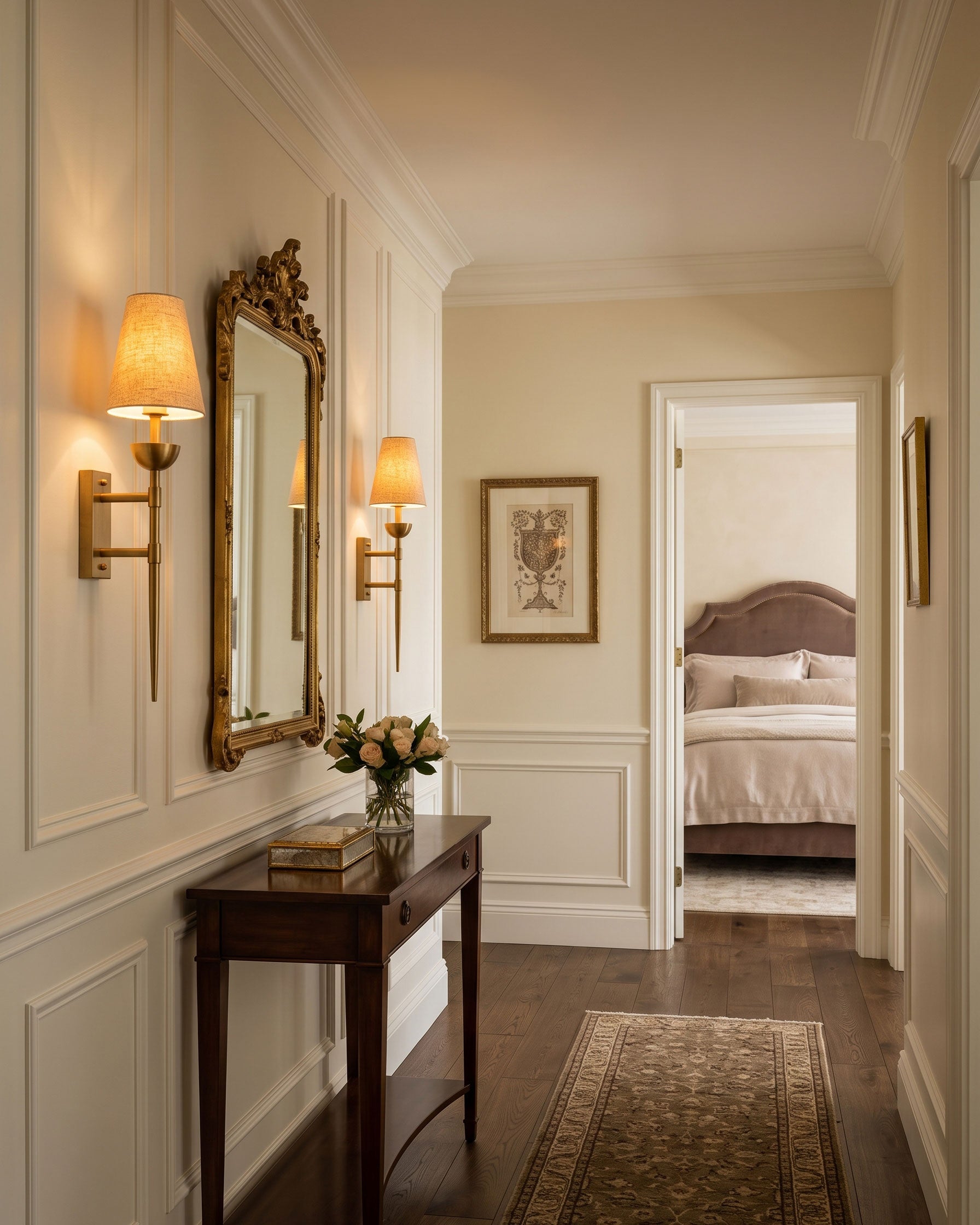 Kincaid Brass Fabric Wall Sconce