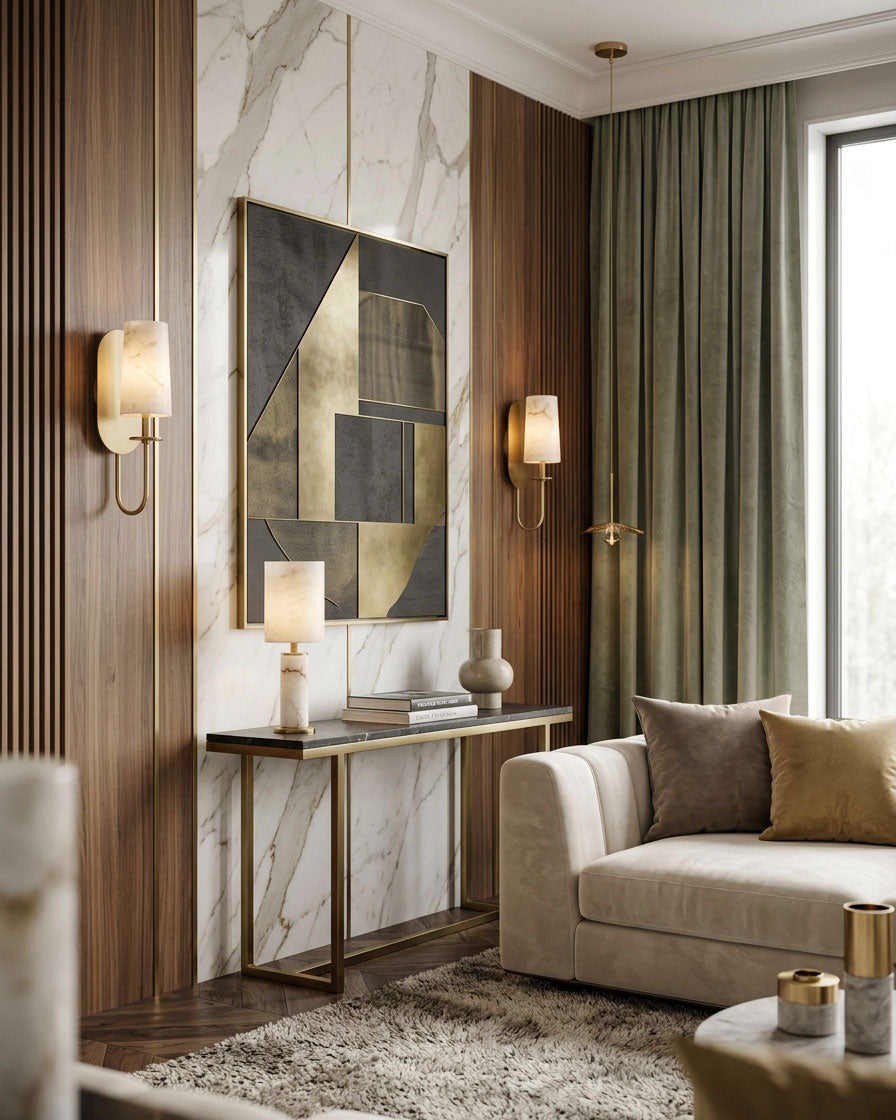 Lara Alabaster Wall Sconce