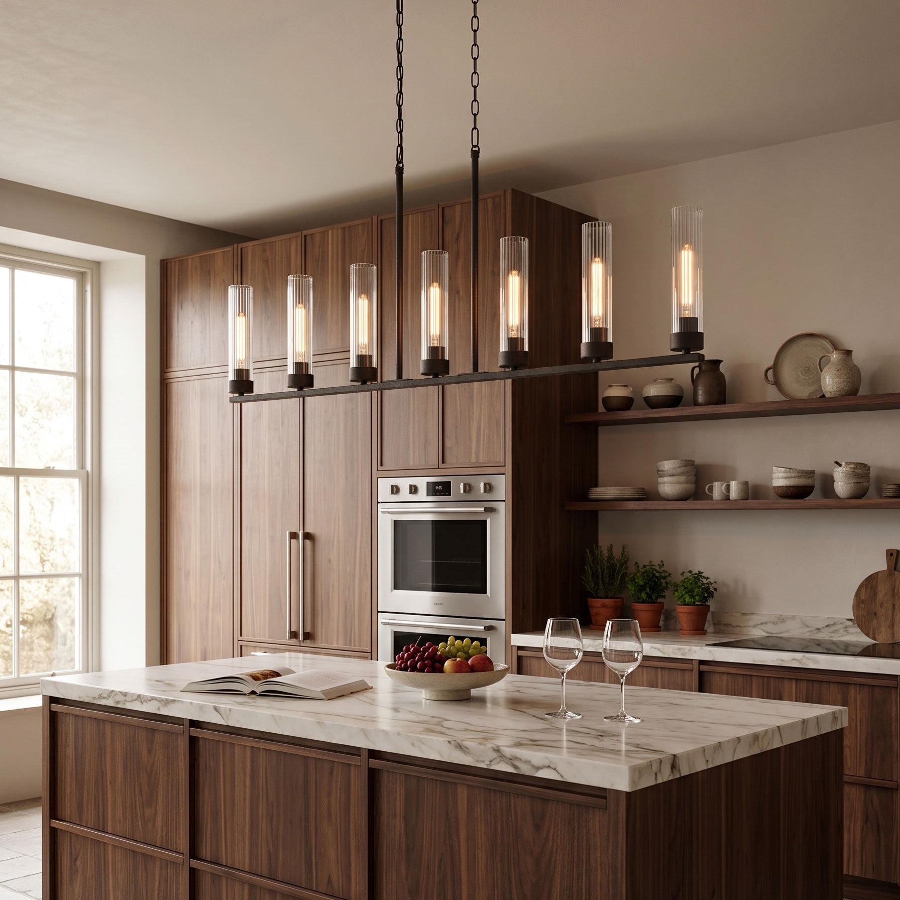Larken Ribbed Chandelier