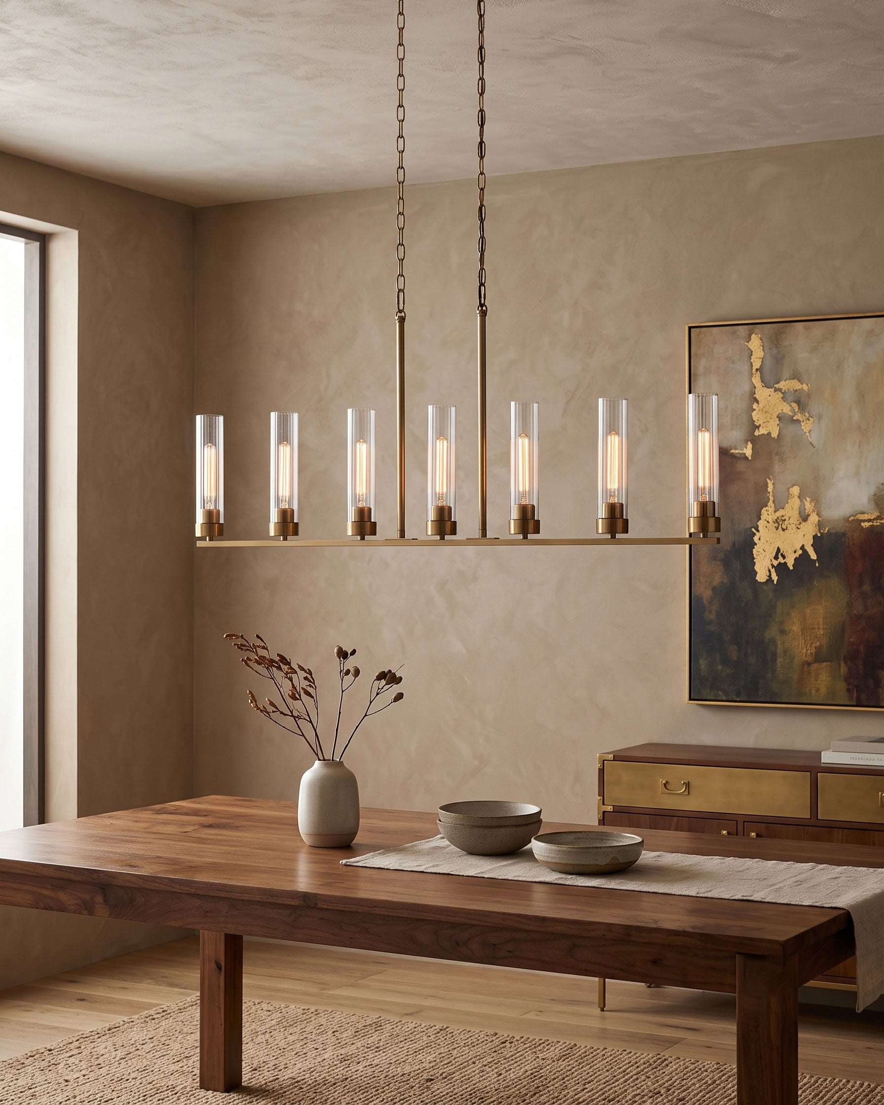 Larken Ribbed Chandelier