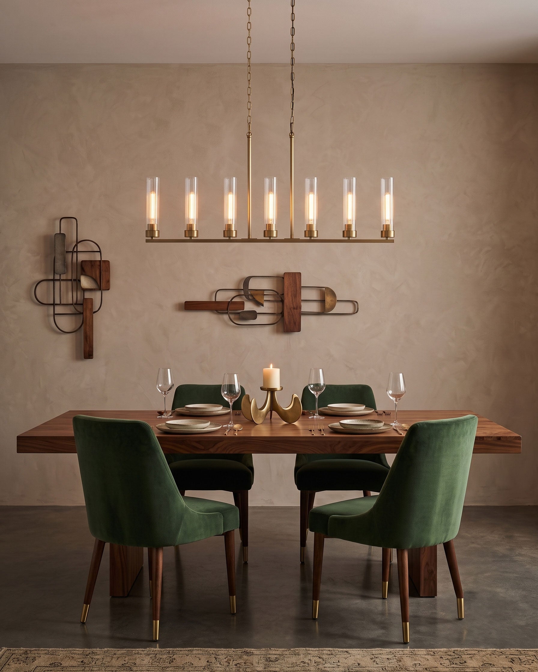 Larken Ribbed Chandelier
