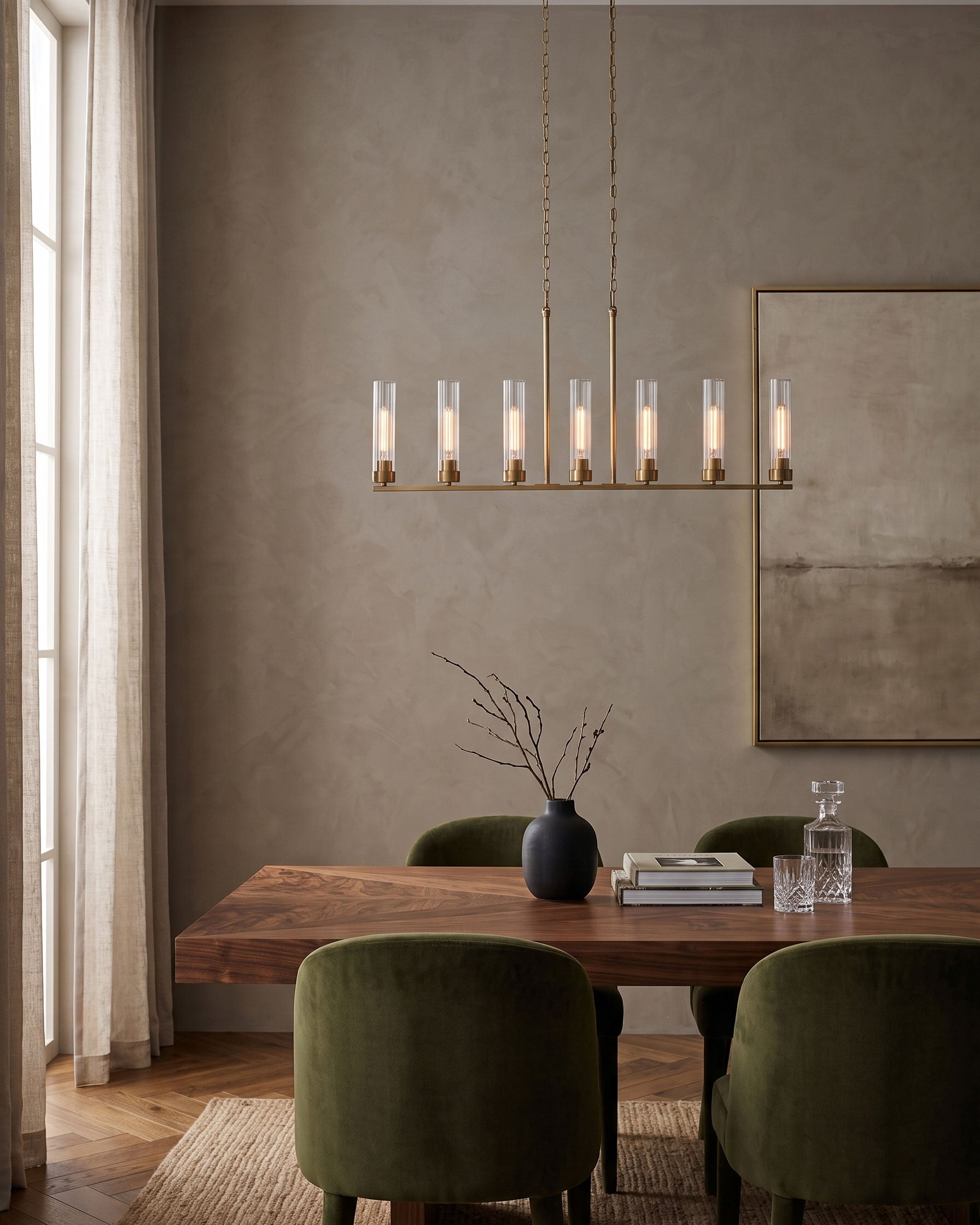 Larken Ribbed Chandelier