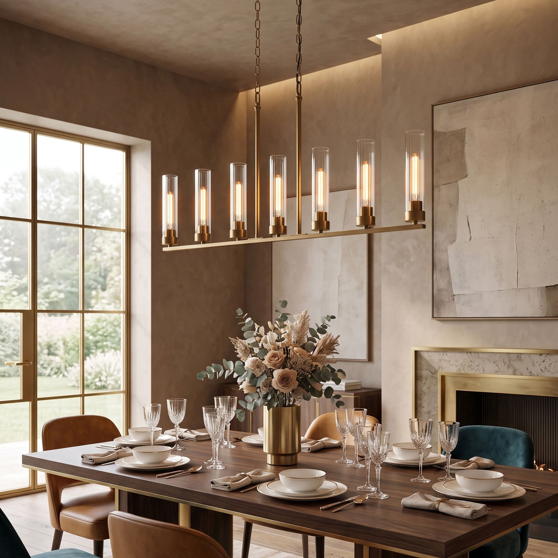 Larken Ribbed Chandelier