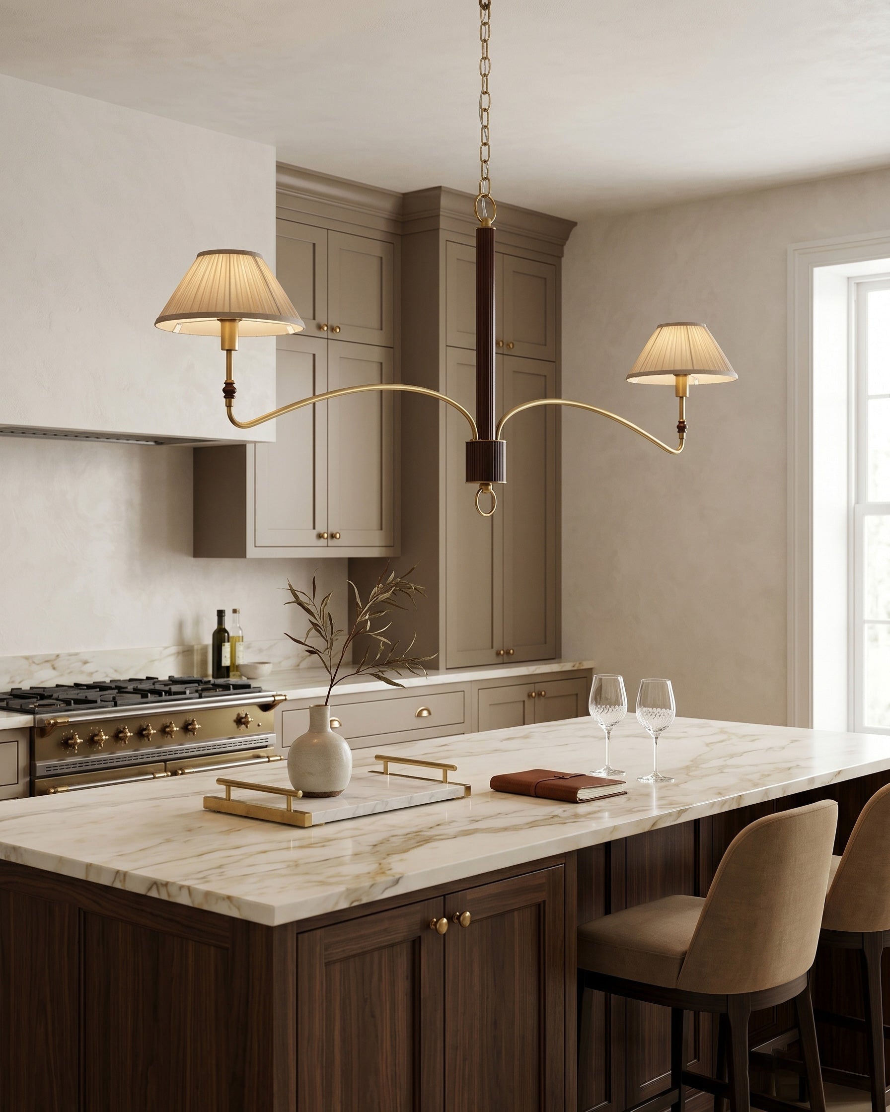 Laurent Pleated Chandelier