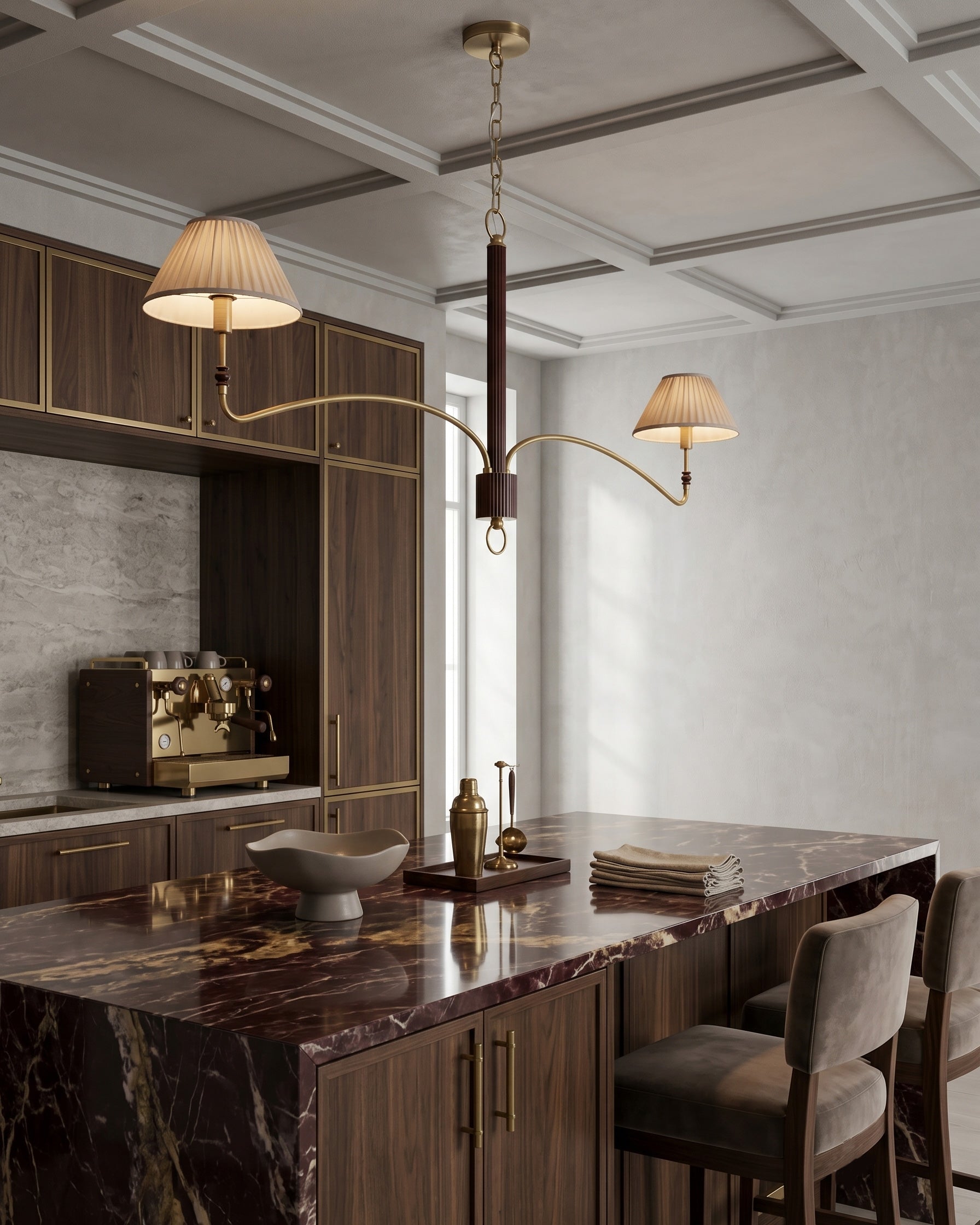 Laurent Pleated Chandelier