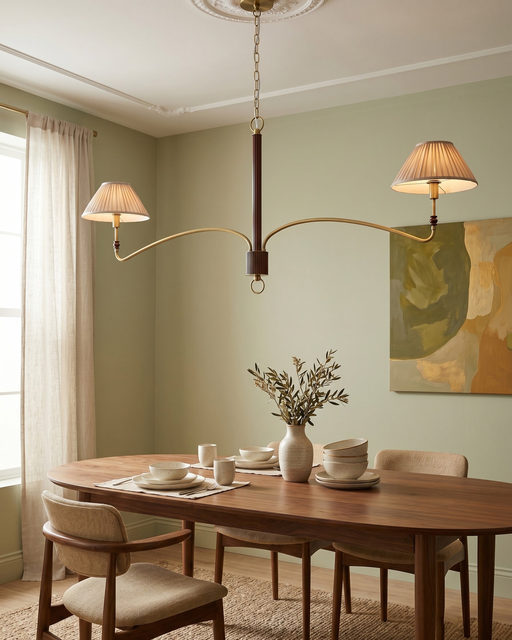 Laurent Pleated Chandelier