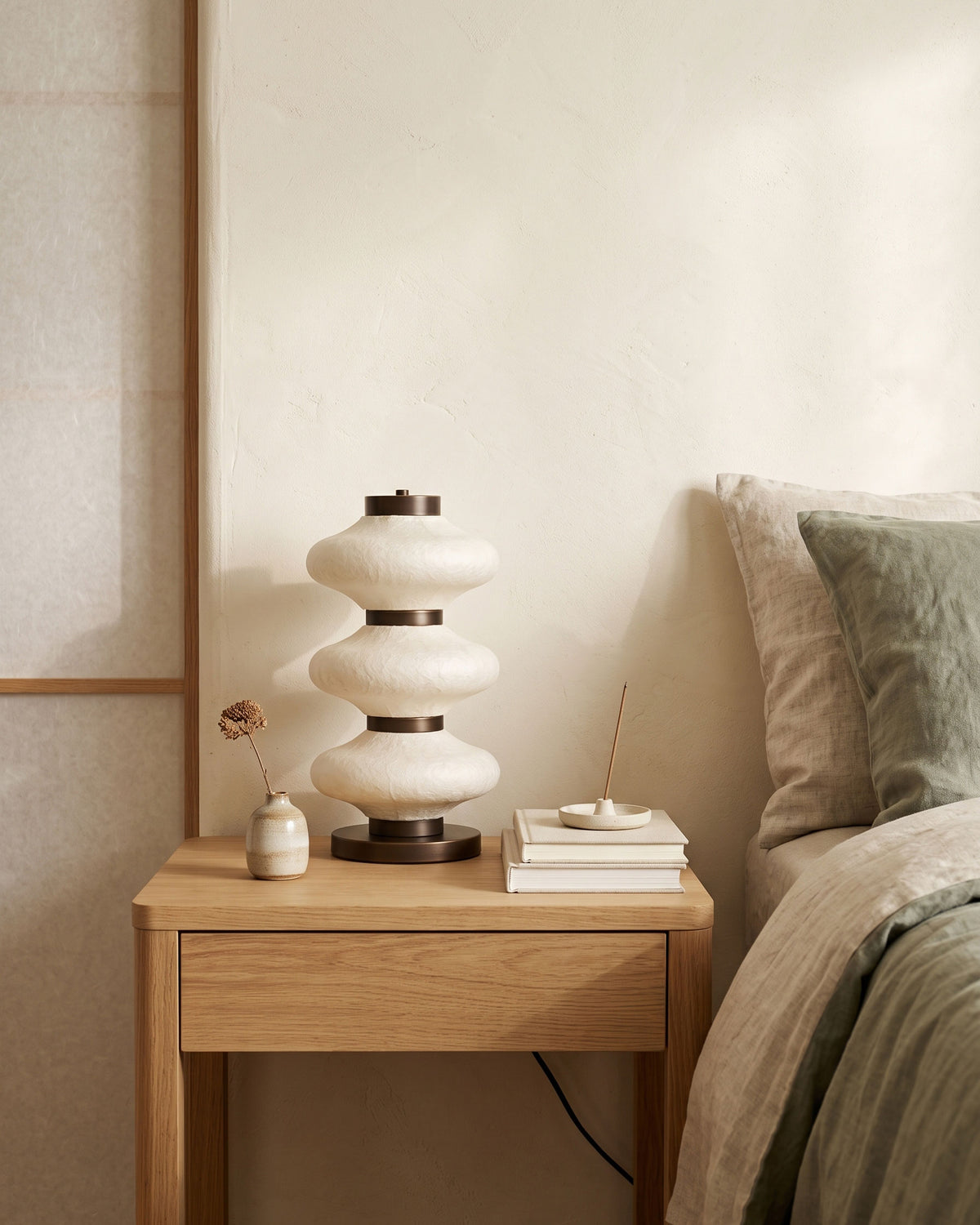 Leighton Mulberry Silk Table Lamp