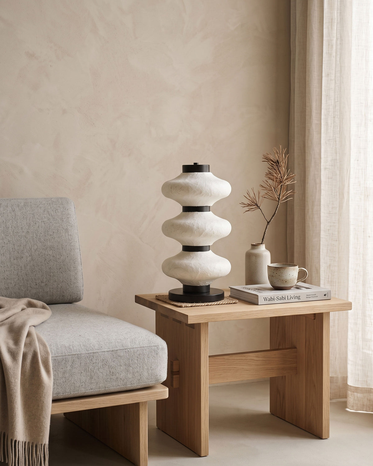 Leighton Mulberry Silk Table Lamp