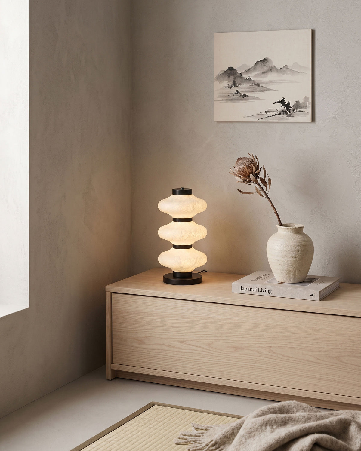 Leighton Mulberry Silk Table Lamp