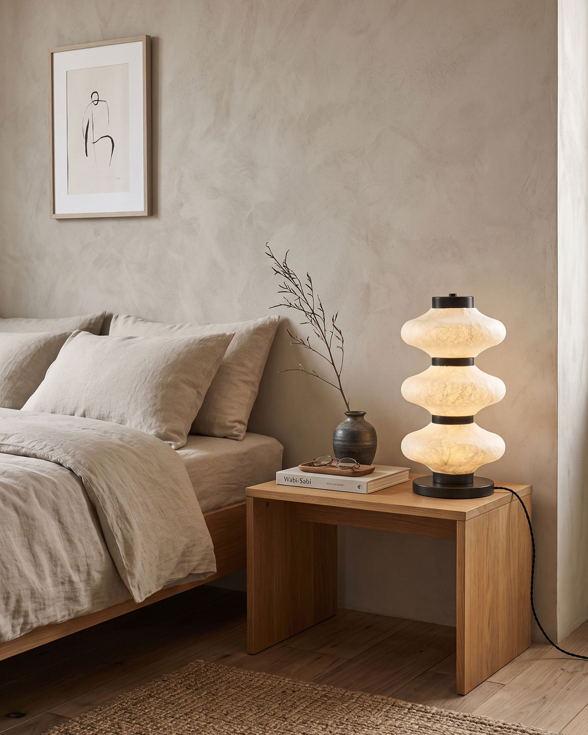 Leighton Mulberry Silk Table Lamp
