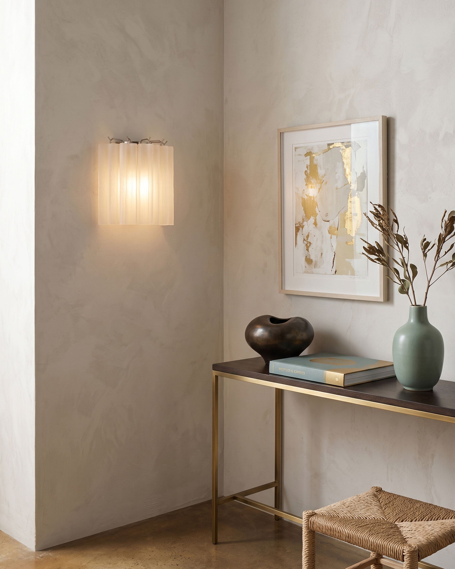 Leland Fluted Glass Wall Sconce