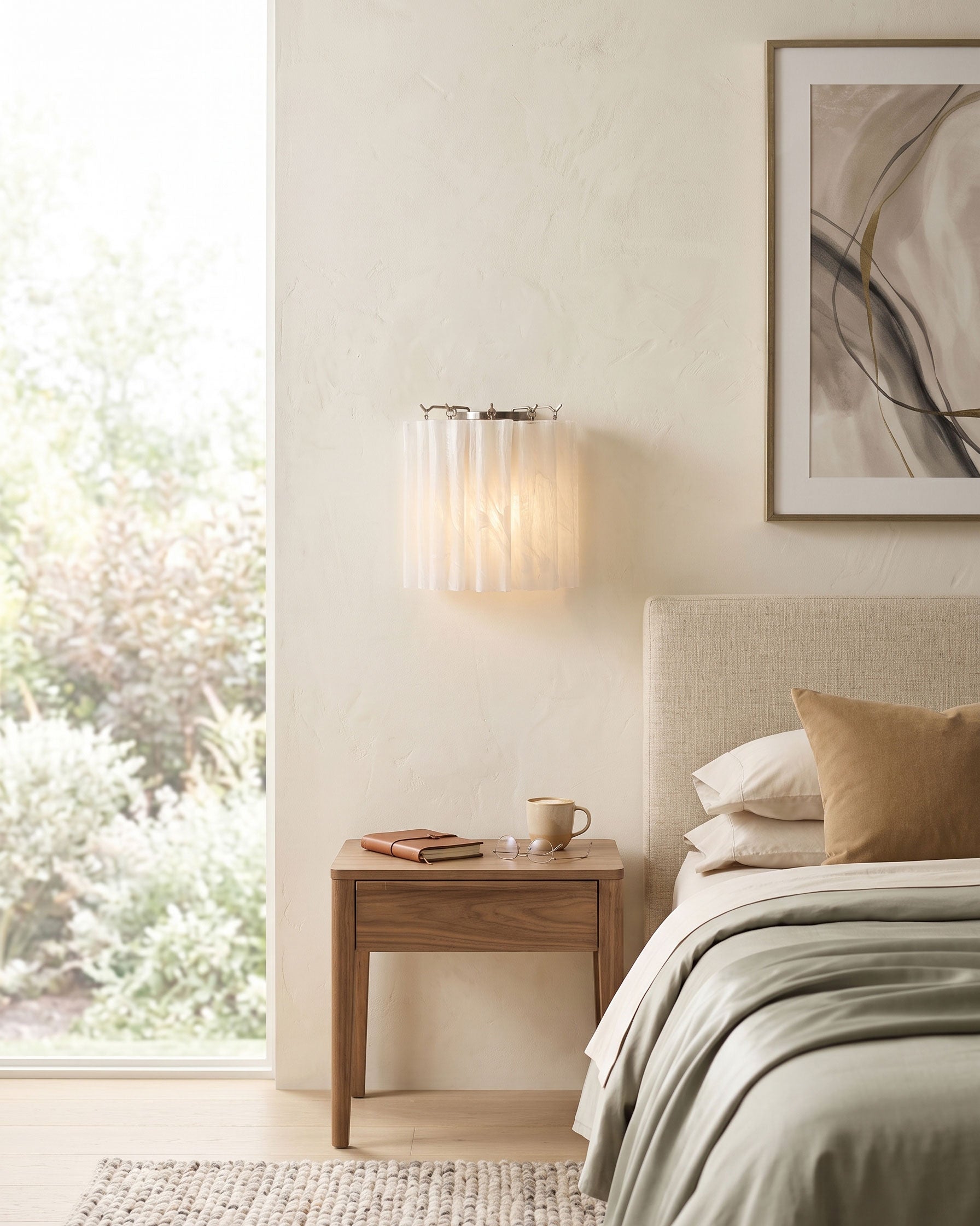 Leland Fluted Glass Wall Sconce