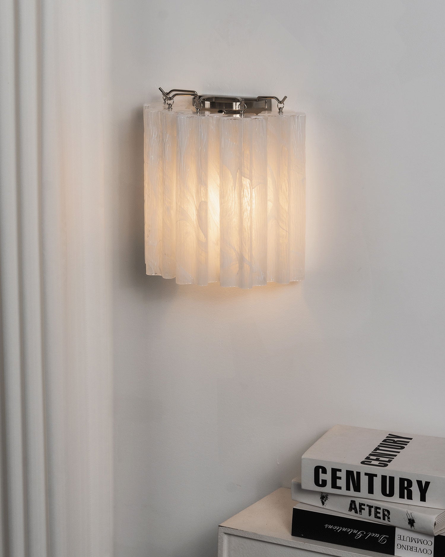 Leland Fluted Glass Wall Sconce