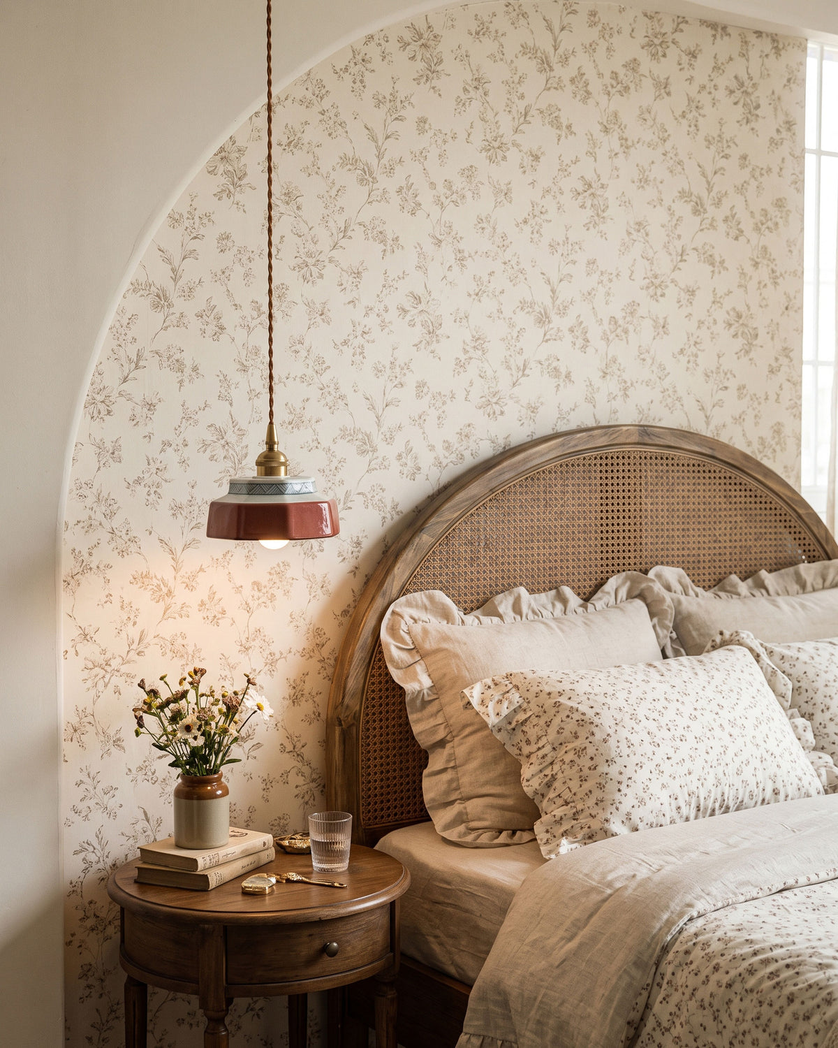 Leofric Retro Ceramic Pendant Lamp – detail 13