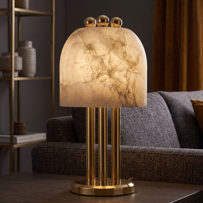 Leopold Sculptural Alabaster Table Lamp
