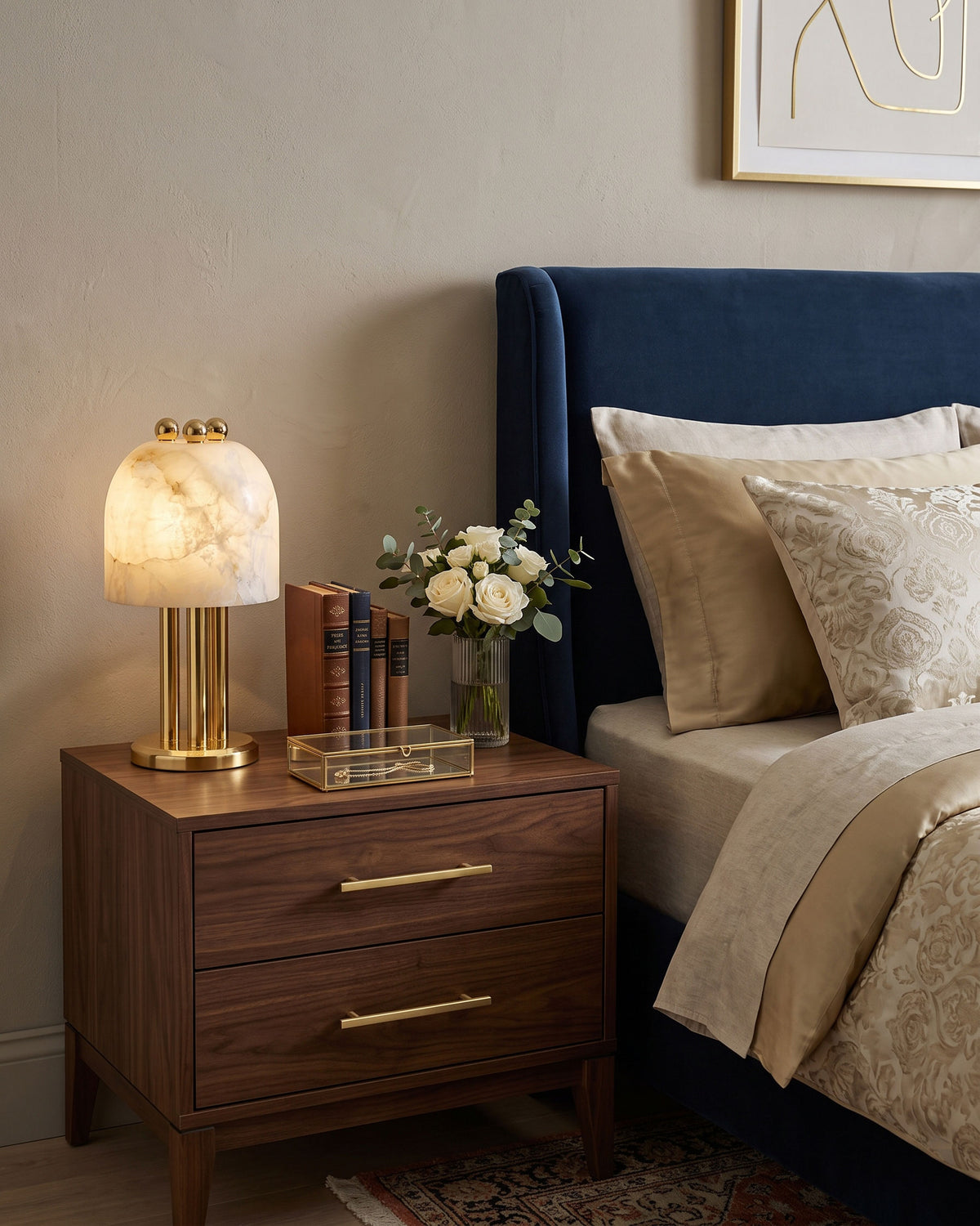 Leopold Sculptural Alabaster Table Lamp